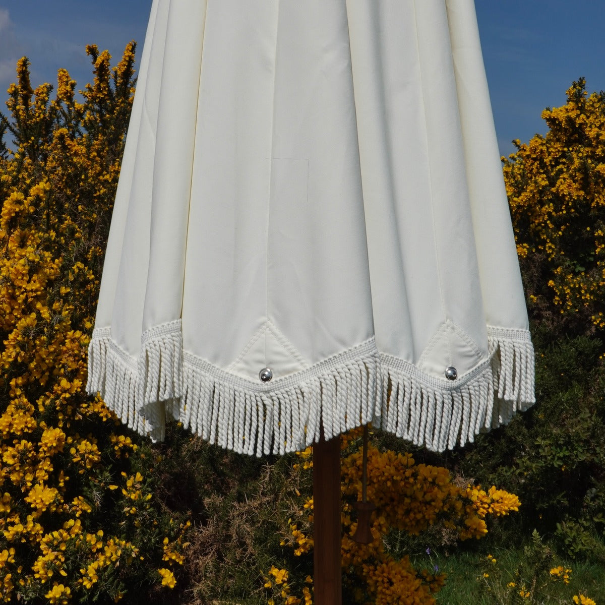 Double Cream Fringed Parasol