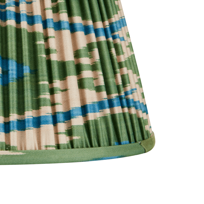 GREEN AND BLUE IKAT LAMPSHADES