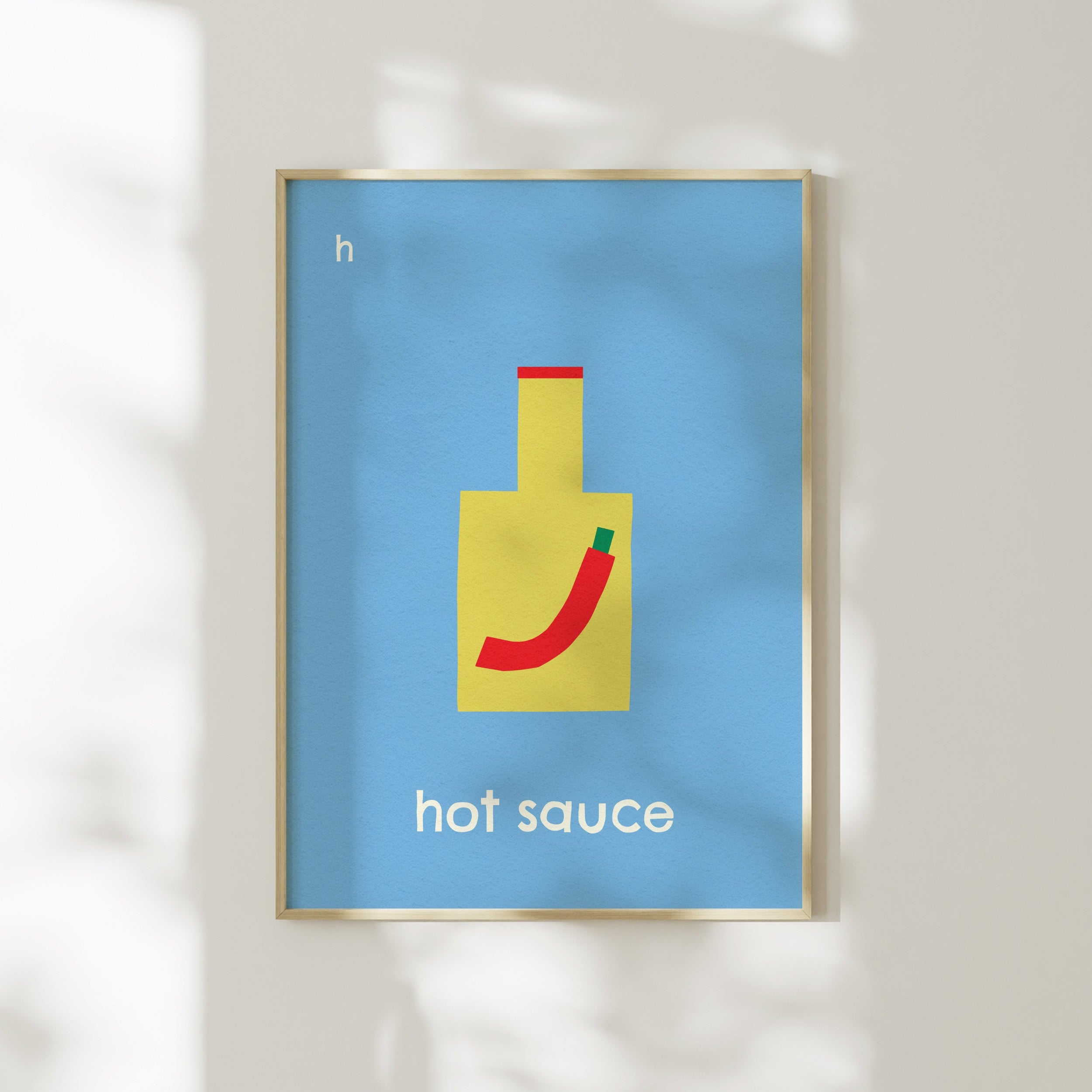 H for Hot Sauce | Giclée Fine Art Print