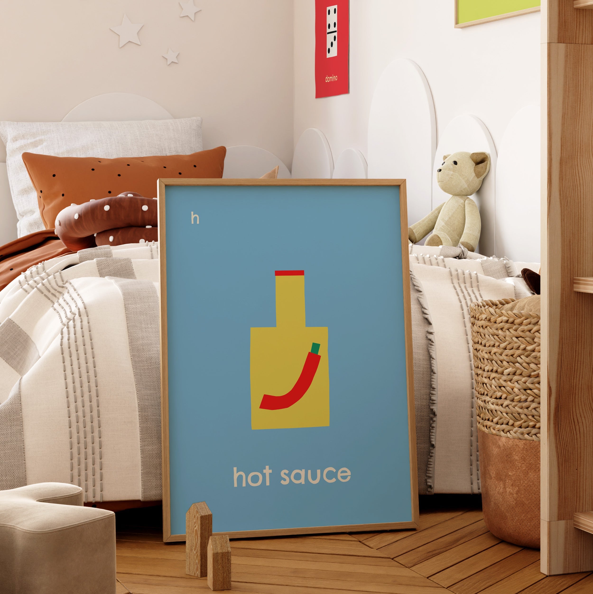H for Hot Sauce | Giclée Fine Art Print