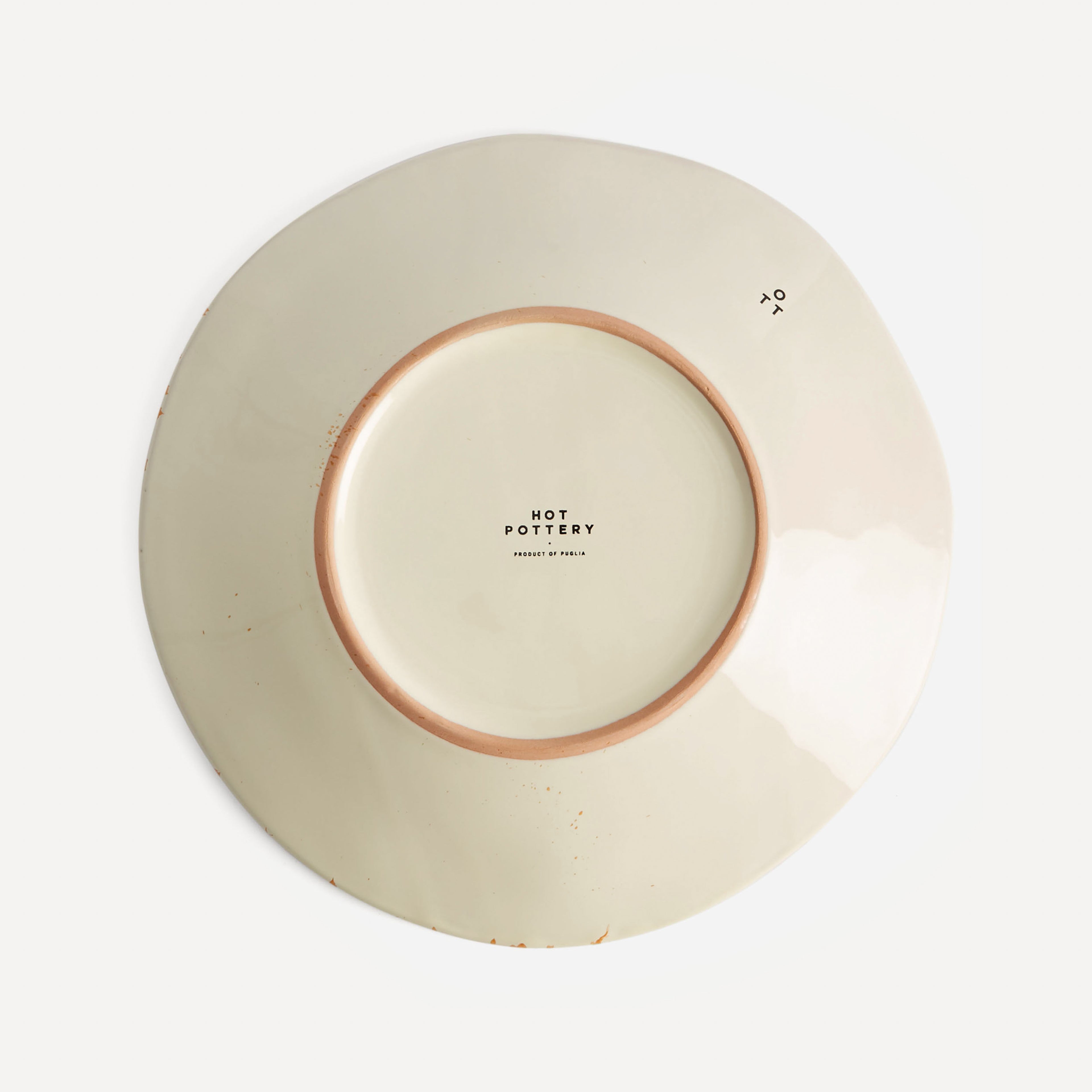 Shallow Serving Bowl Burnt Orange
