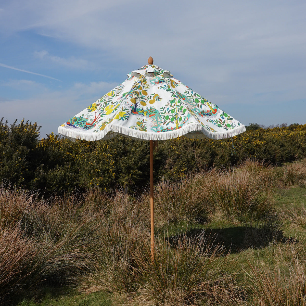 Josef Frank Citrus Garden Fringed Parasol