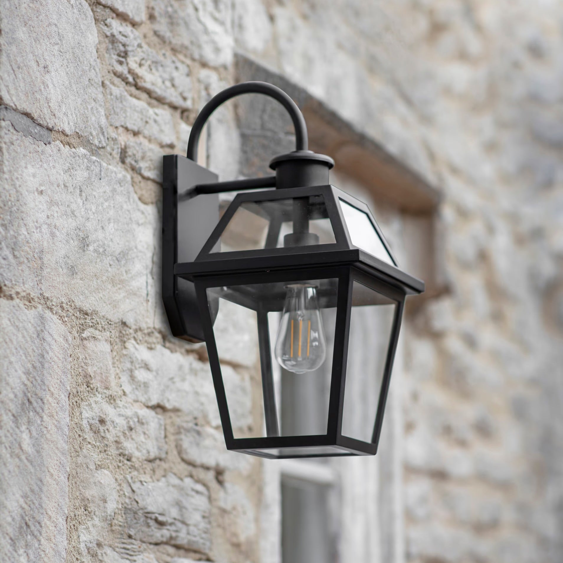 Harrow Wall Light Black