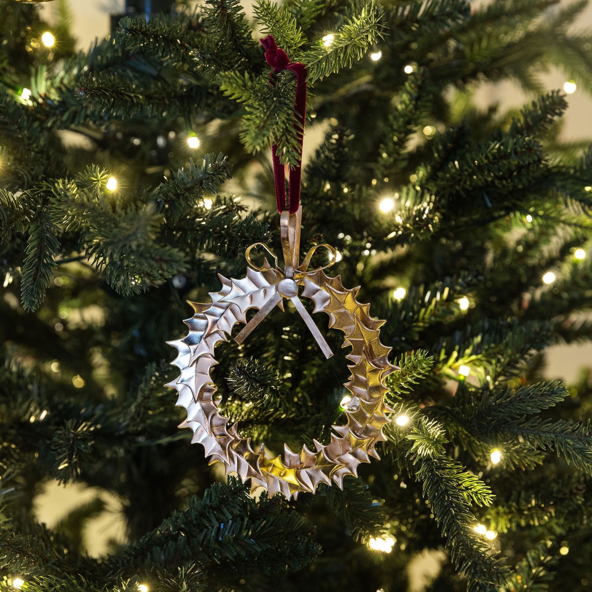Holly Wreath Ornament