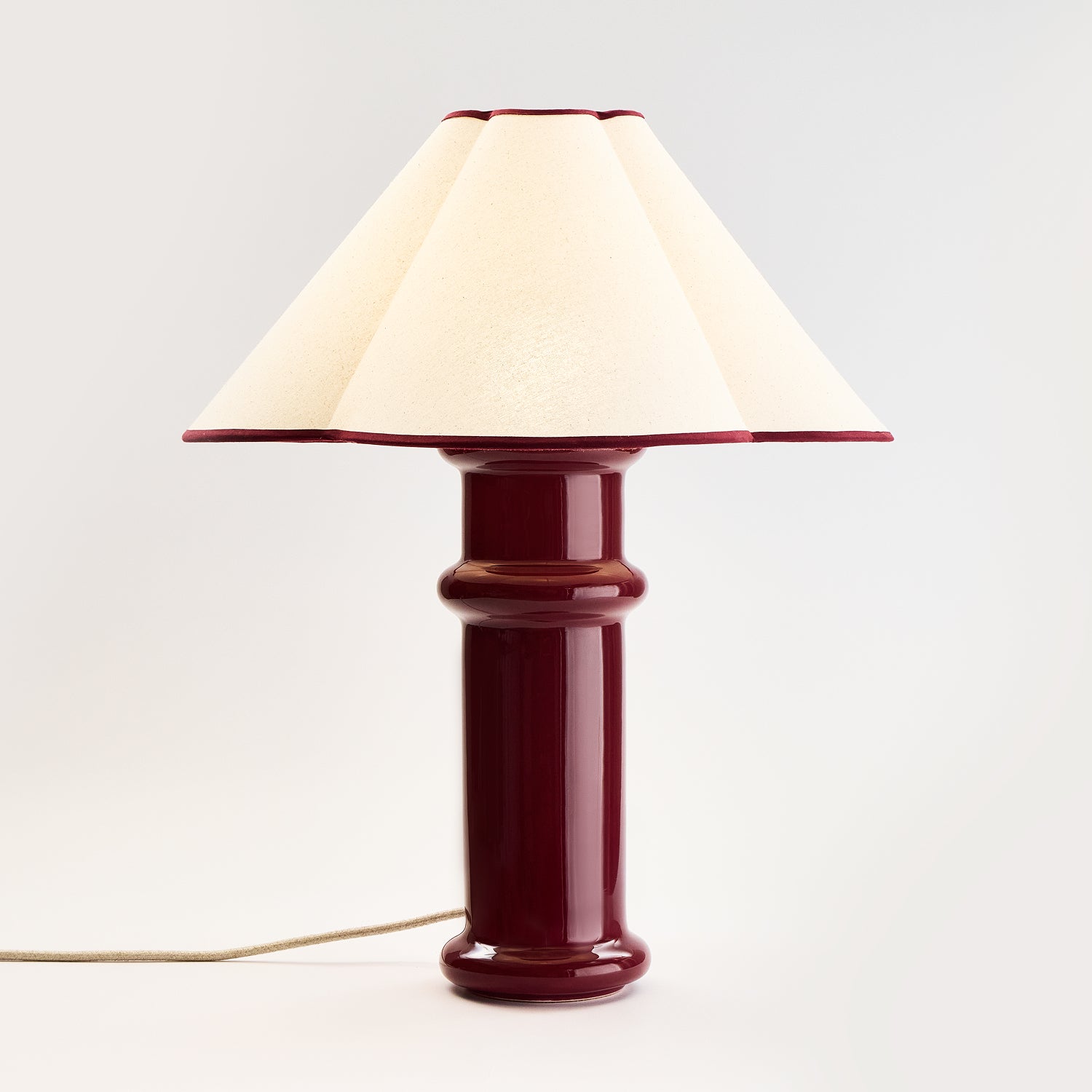 Heath Table Lamp in Port Red