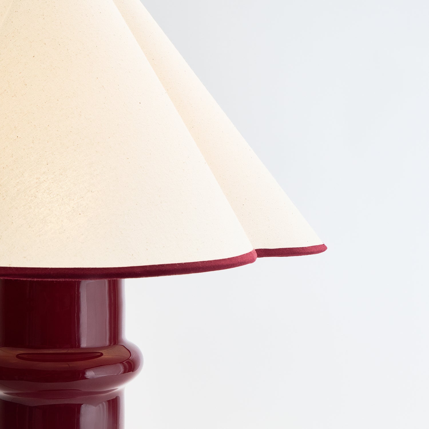 Heath Table Lamp in Port Red