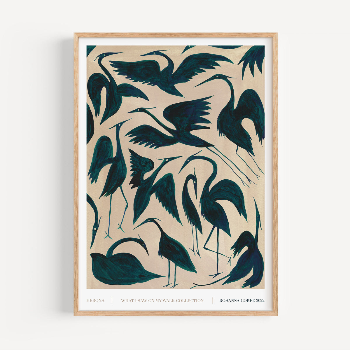 Herons Pattern Art Print