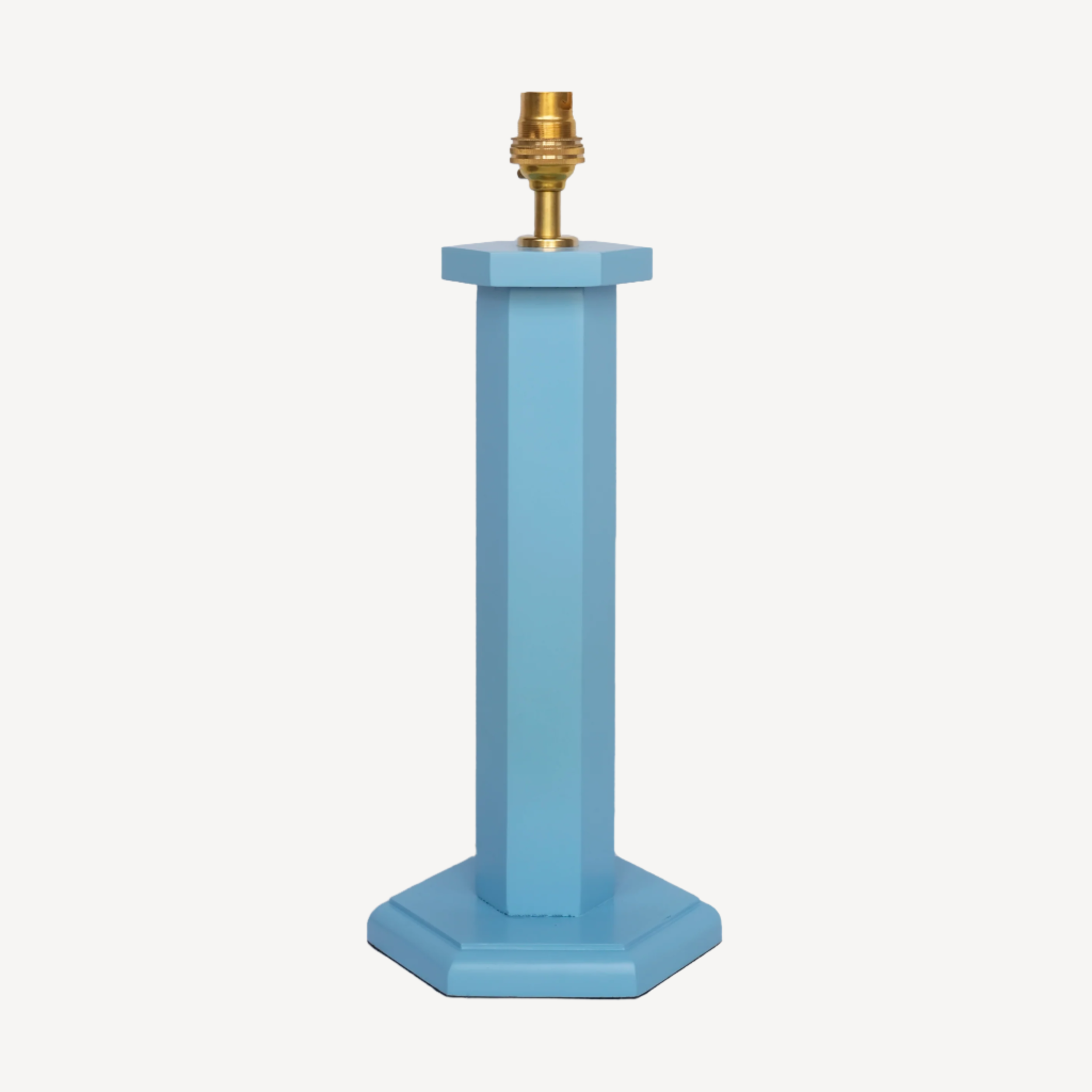 Hexagon Bedside Lamp - Beaufort Blue