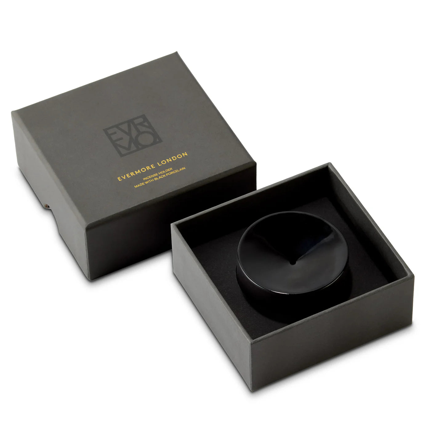 Black Clay Incense Holder