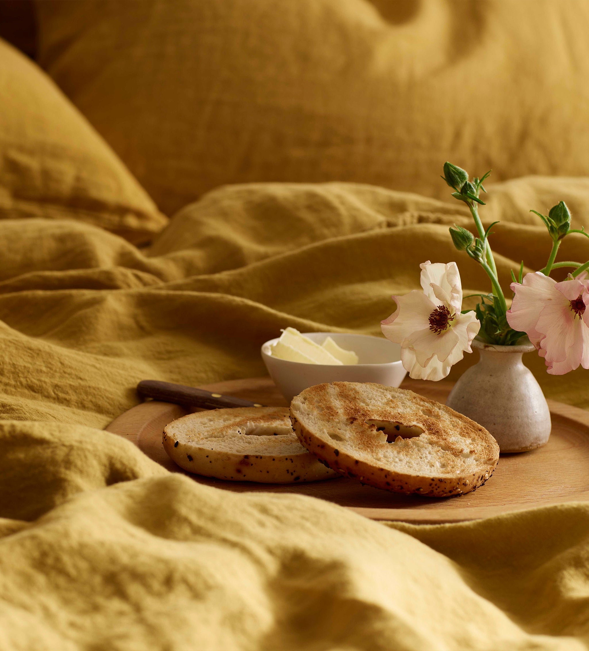 Honey 100% Linen Duvet Cover
