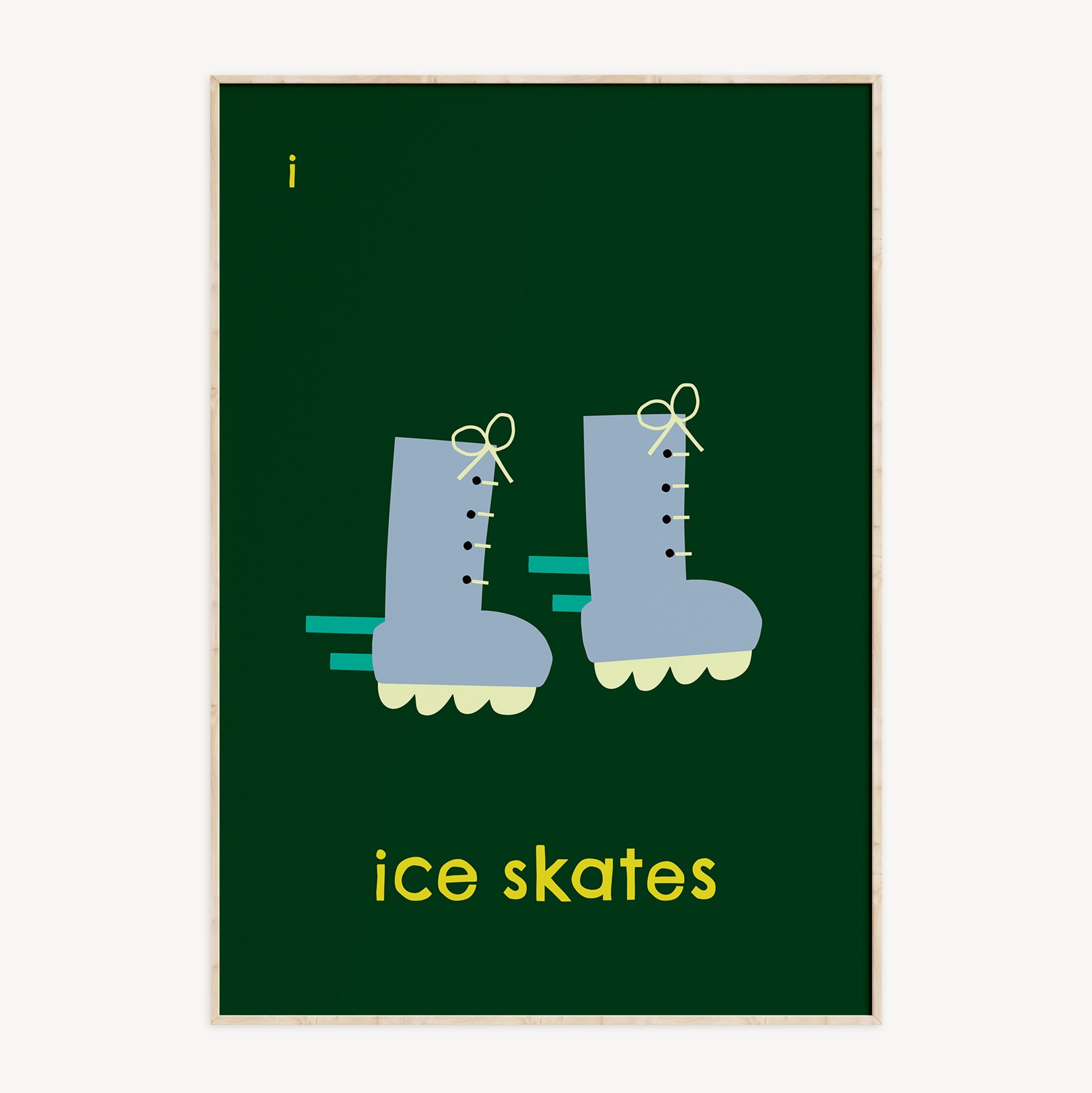 I for Ice Skates | Giclée Fine Art Print