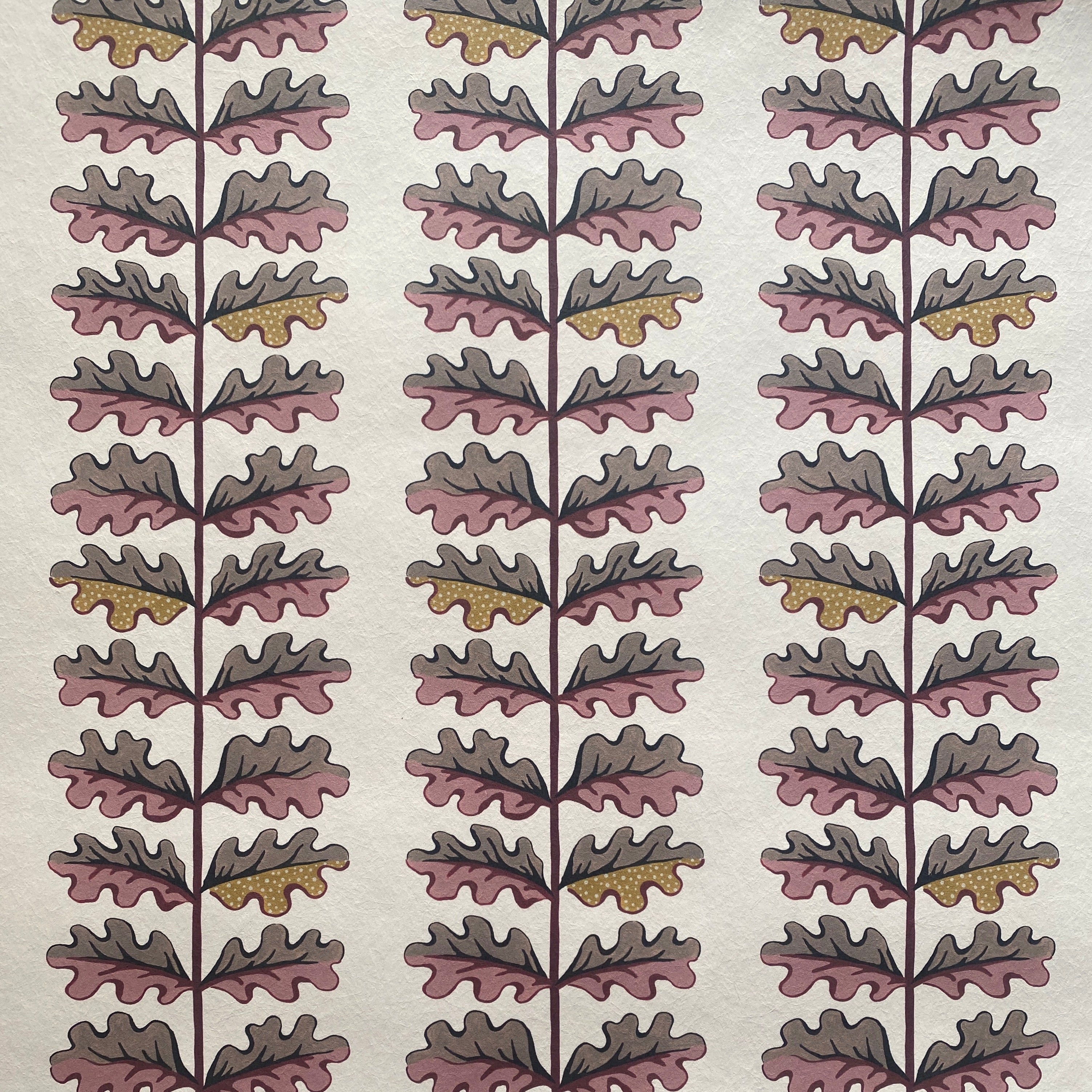 Quercus Wallpaper - Rhubarb