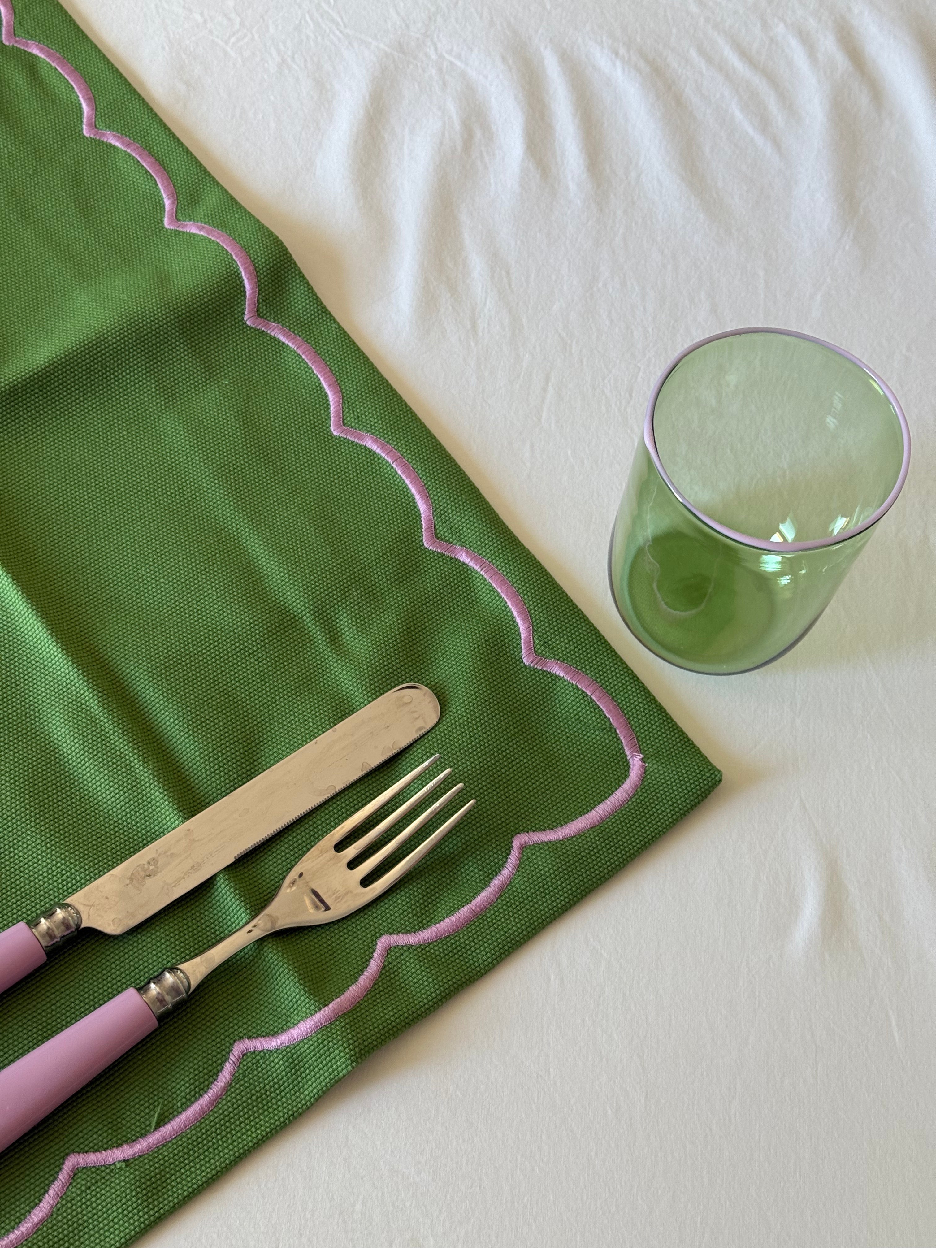 The Daphne Murano Tumbler in Green, Set of Four