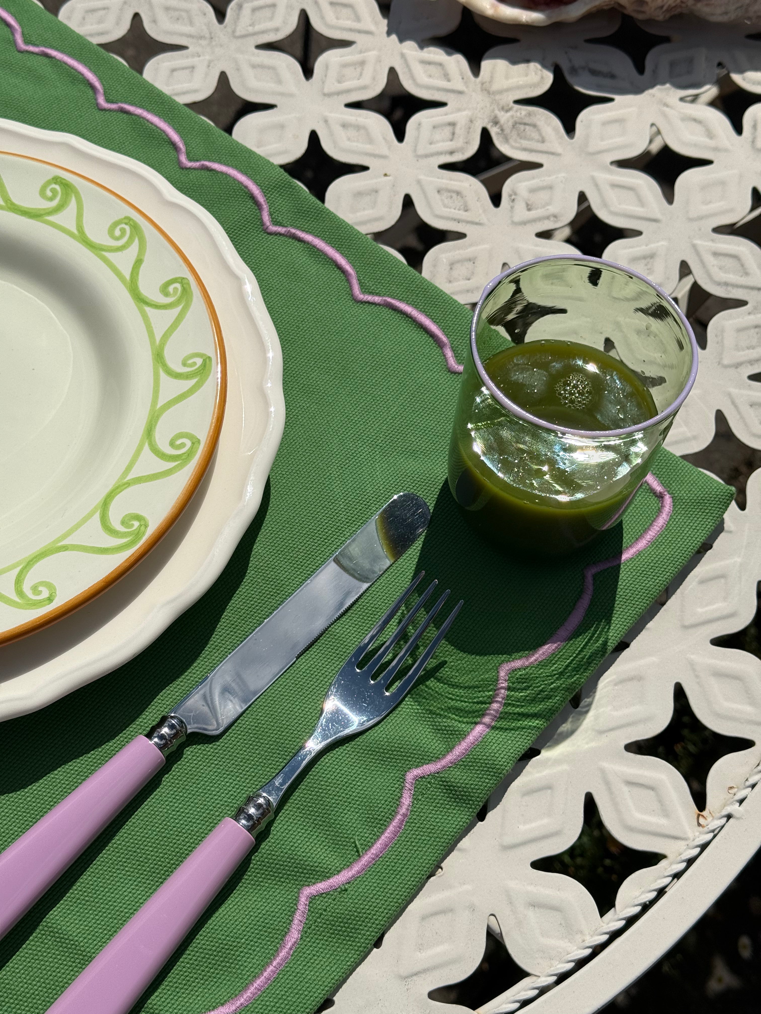 The Daphne Venetian Tumbler in Pink and Green