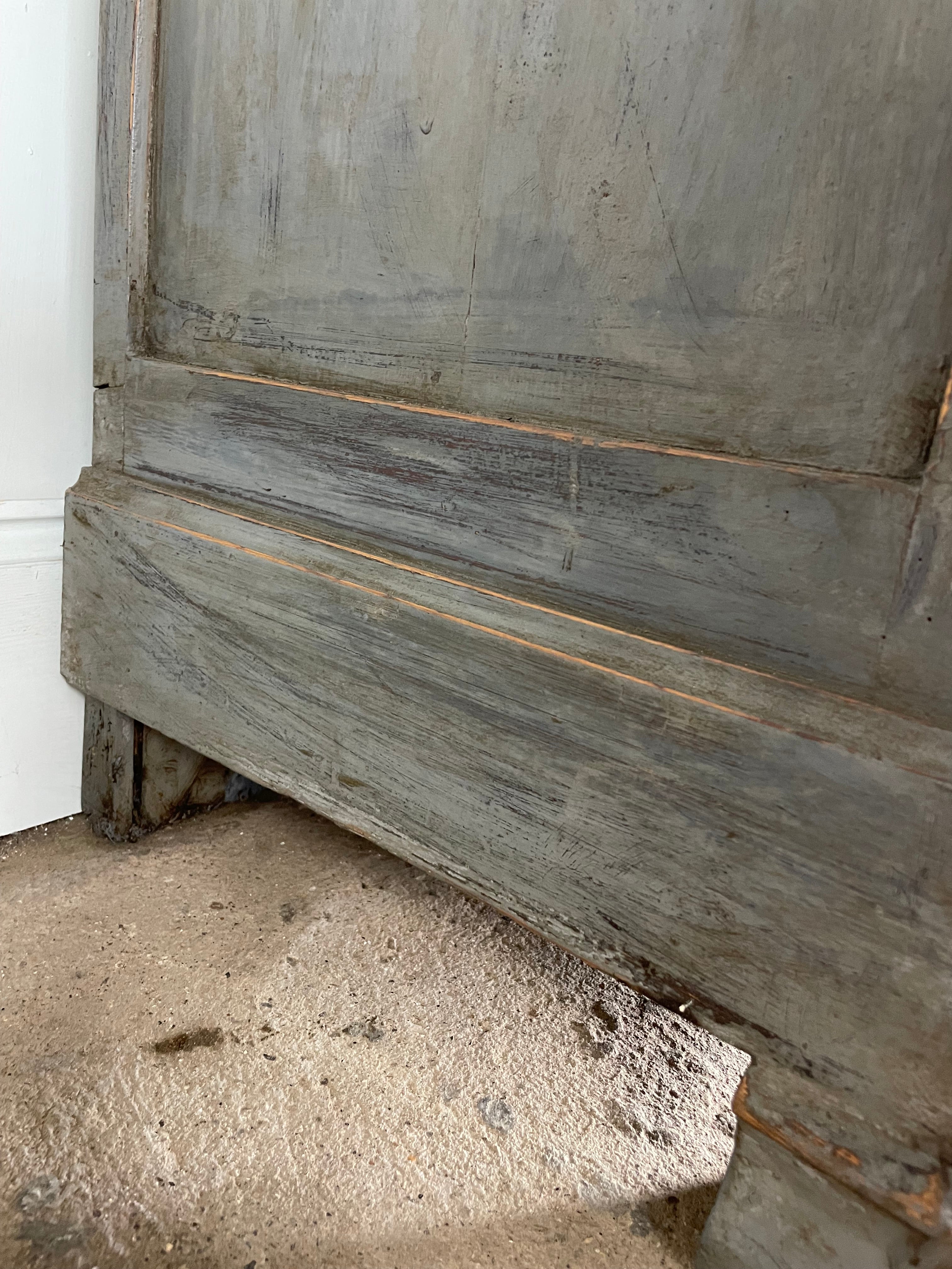 Antique French Sideboard  - Painted in a Blue / Grey