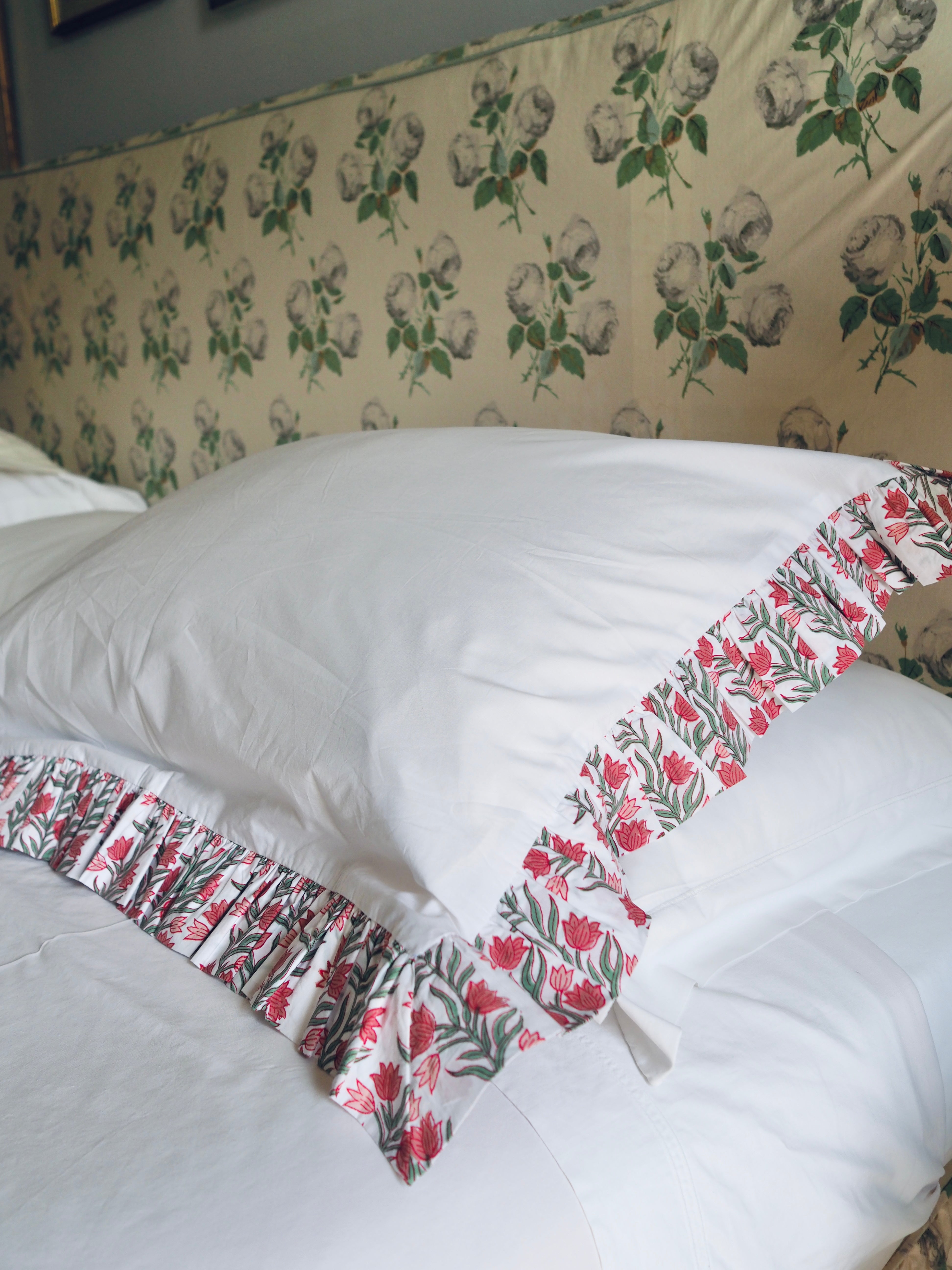 Floral Organic Cotton Poplin Pillowcase