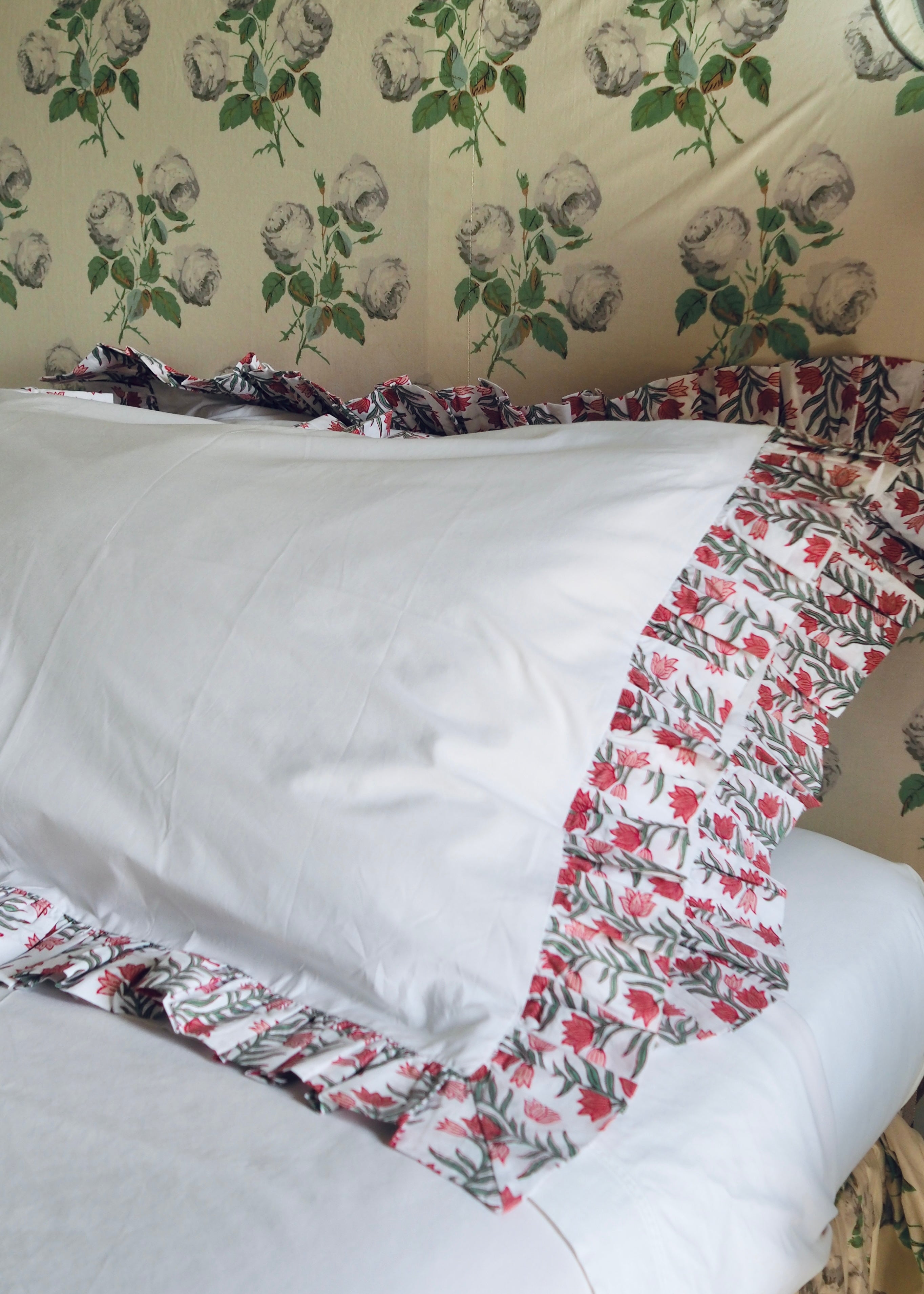 Floral Organic Cotton Poplin Pillowcase