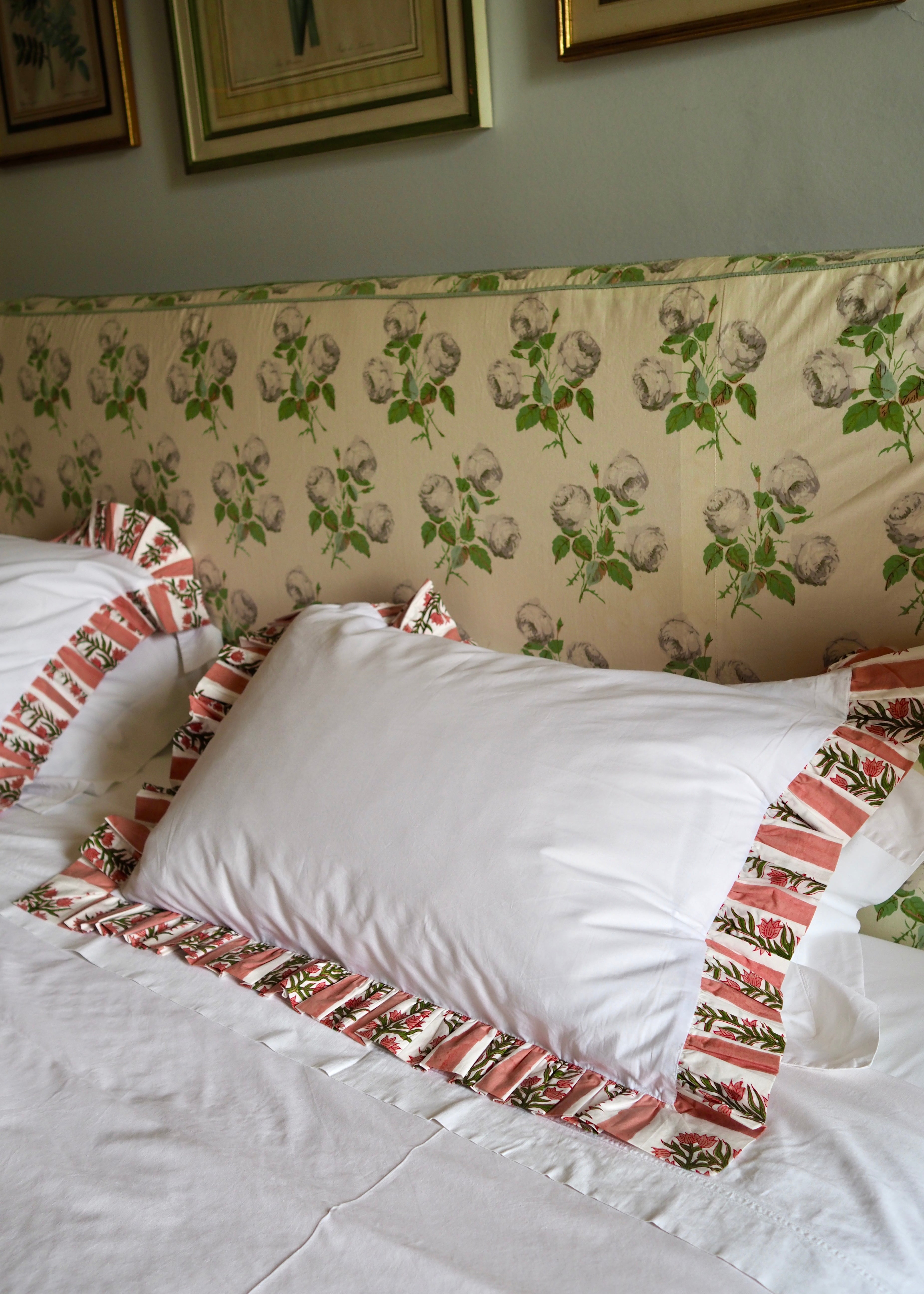 Terracotta Pink Organic Cotton Poplin Pillowcase
