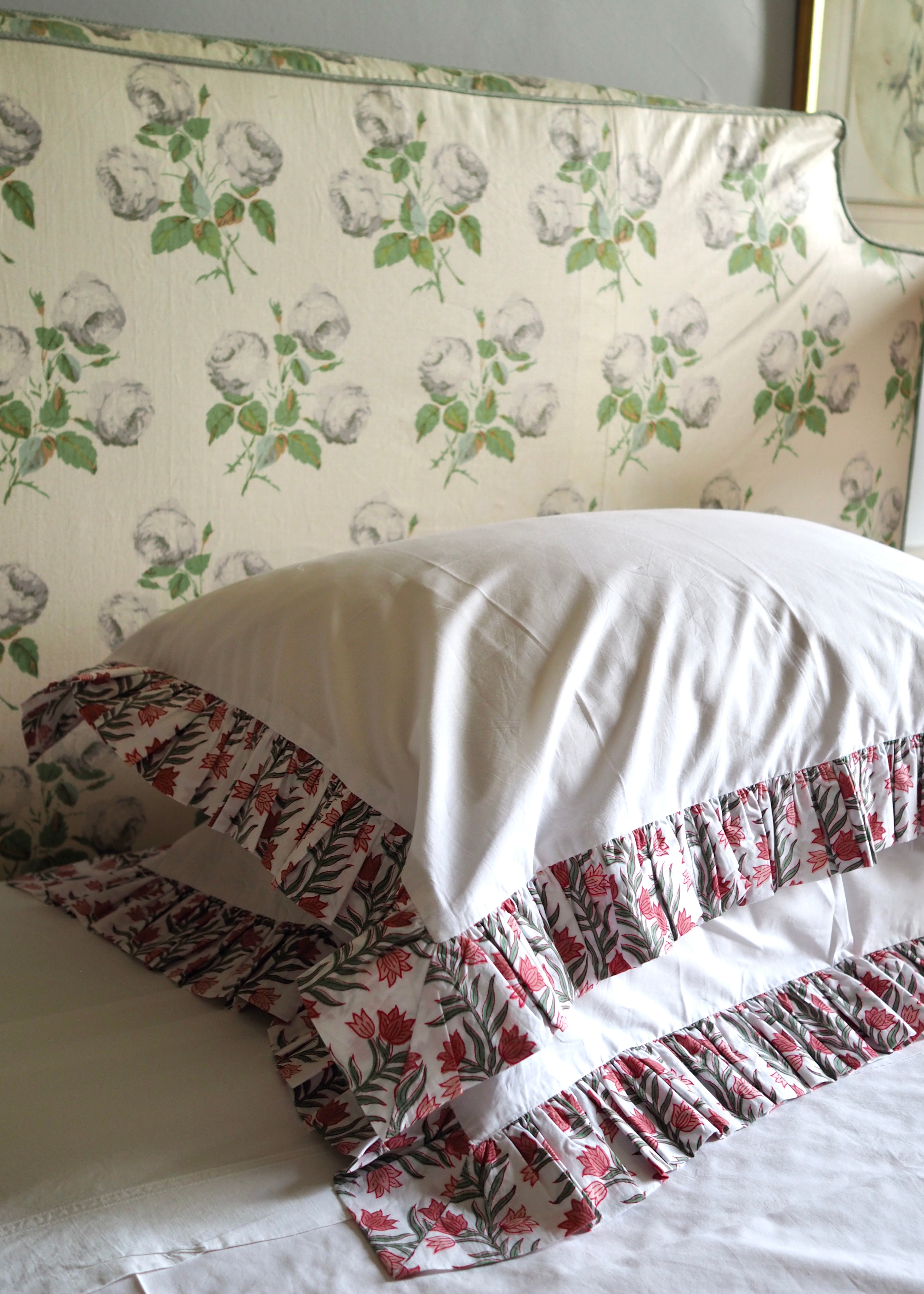 Floral Organic Cotton Poplin Pillowcase