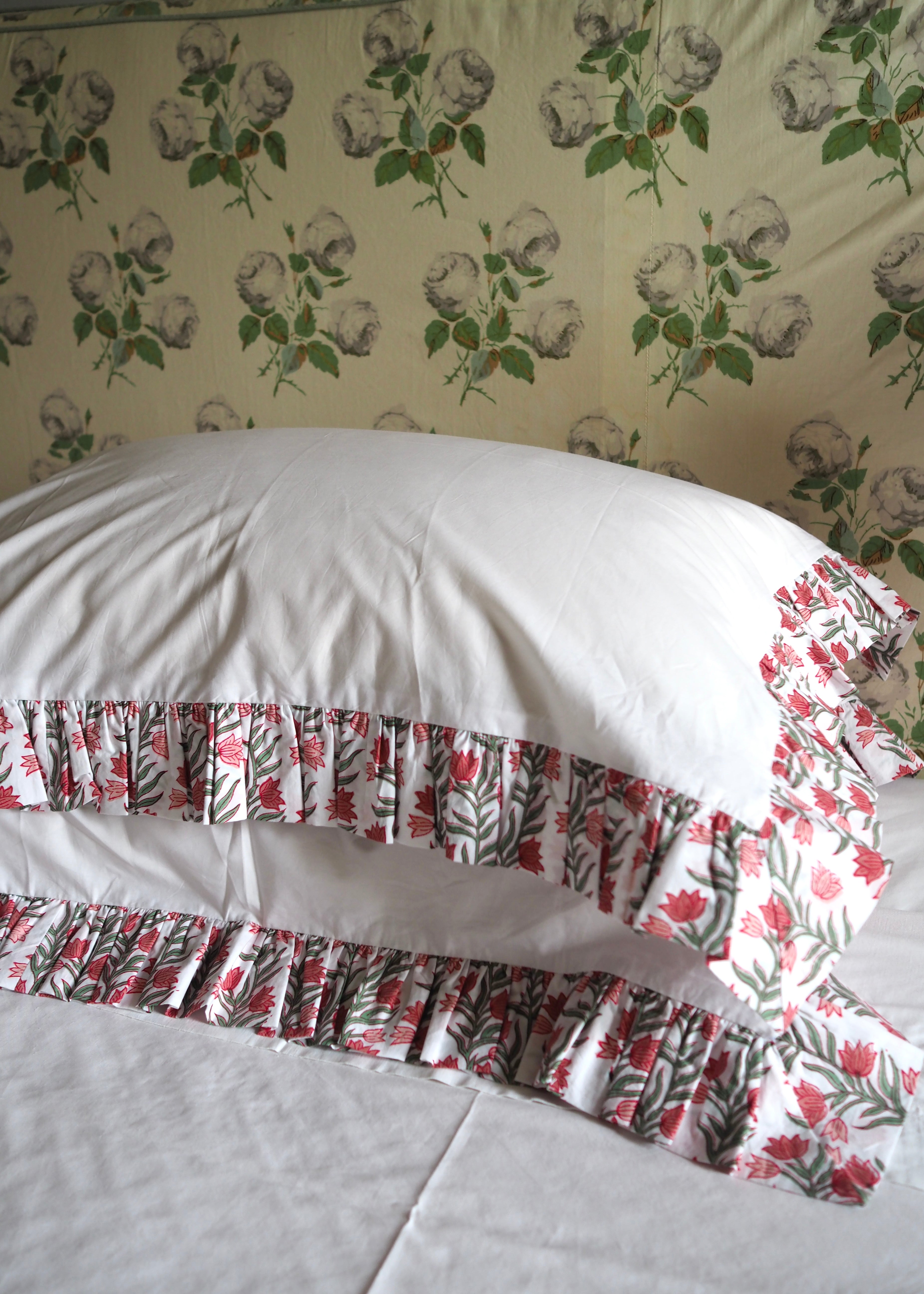 Floral Organic Cotton Poplin Pillowcase