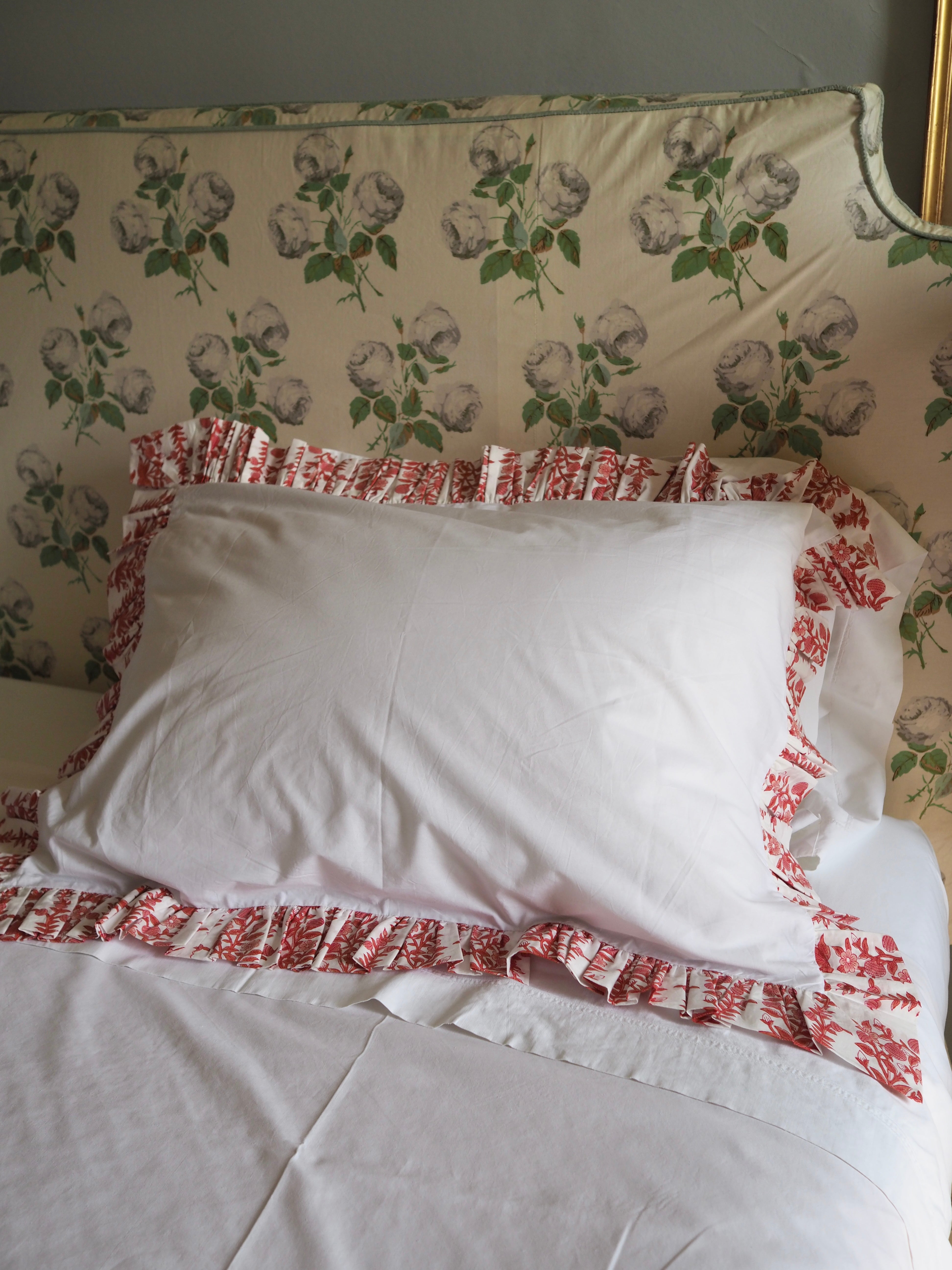 Terracotta Organic Cotton Poplin Pillowcase