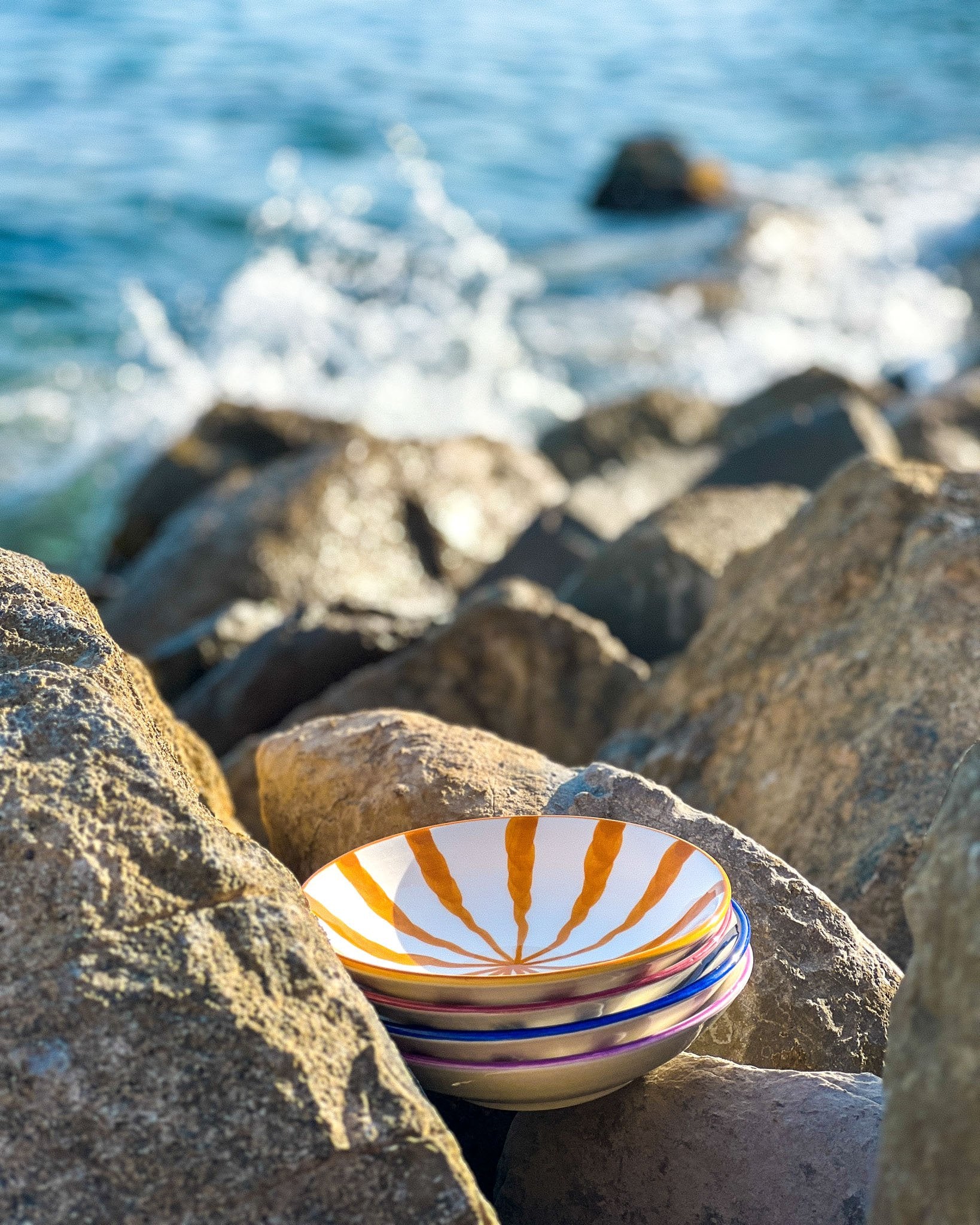 Wave Pasta Bowl - Set Of 4 - Choose Your Colour