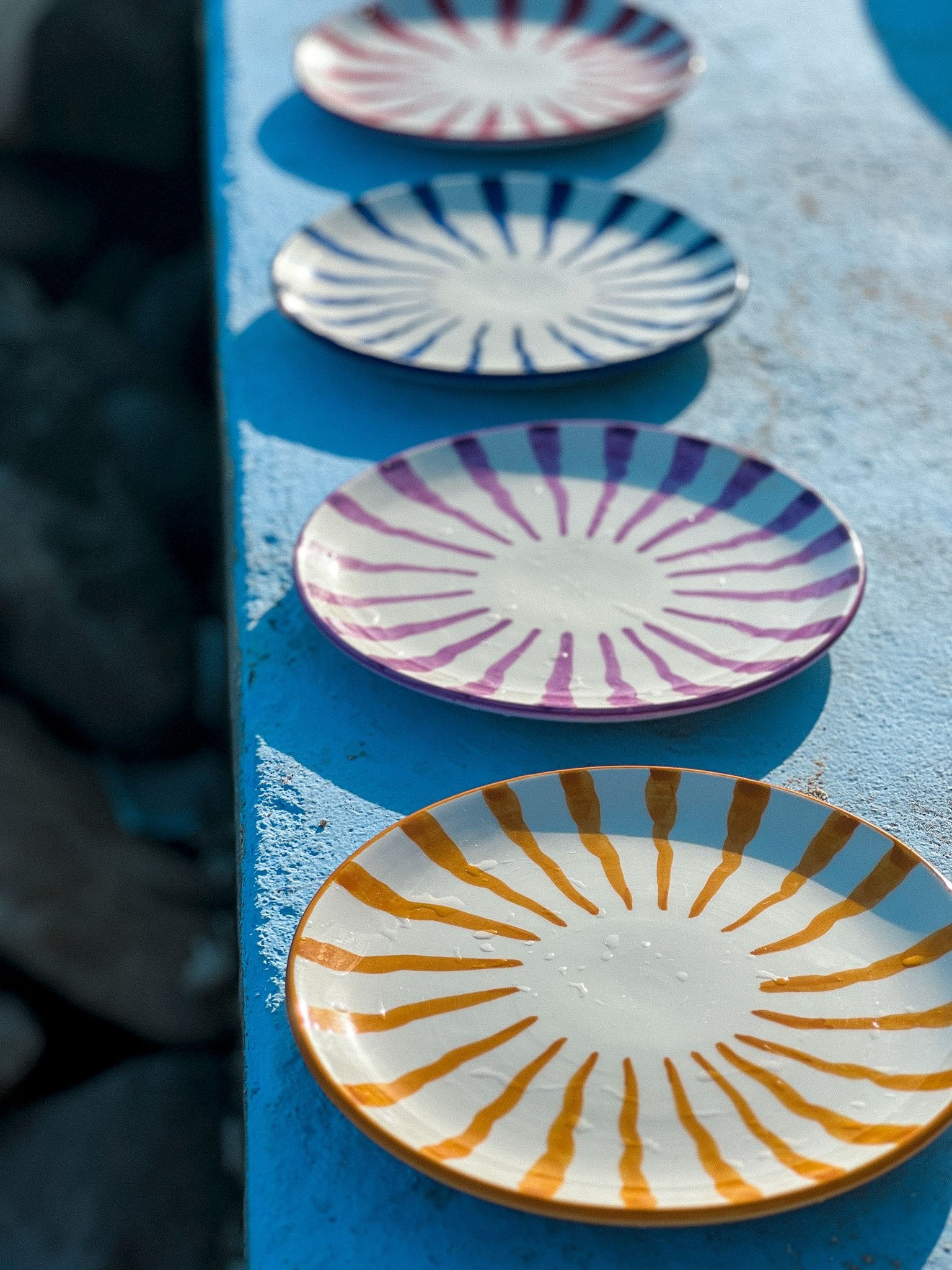 Wave Dinner Plate - Set Of 4 - Choose Your Colour