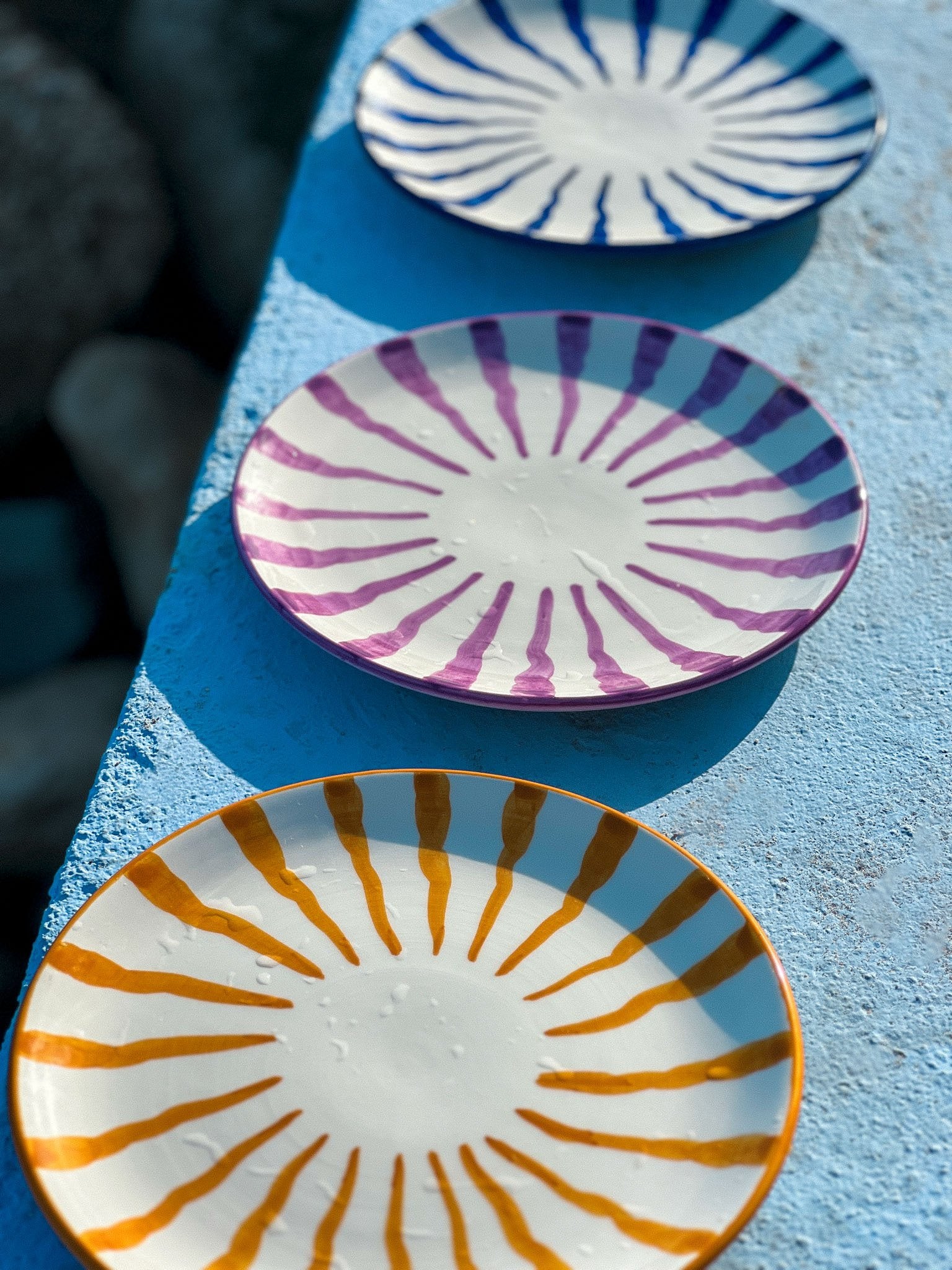 Wave Dinner Plate - Set Of 4 - Choose Your Colour