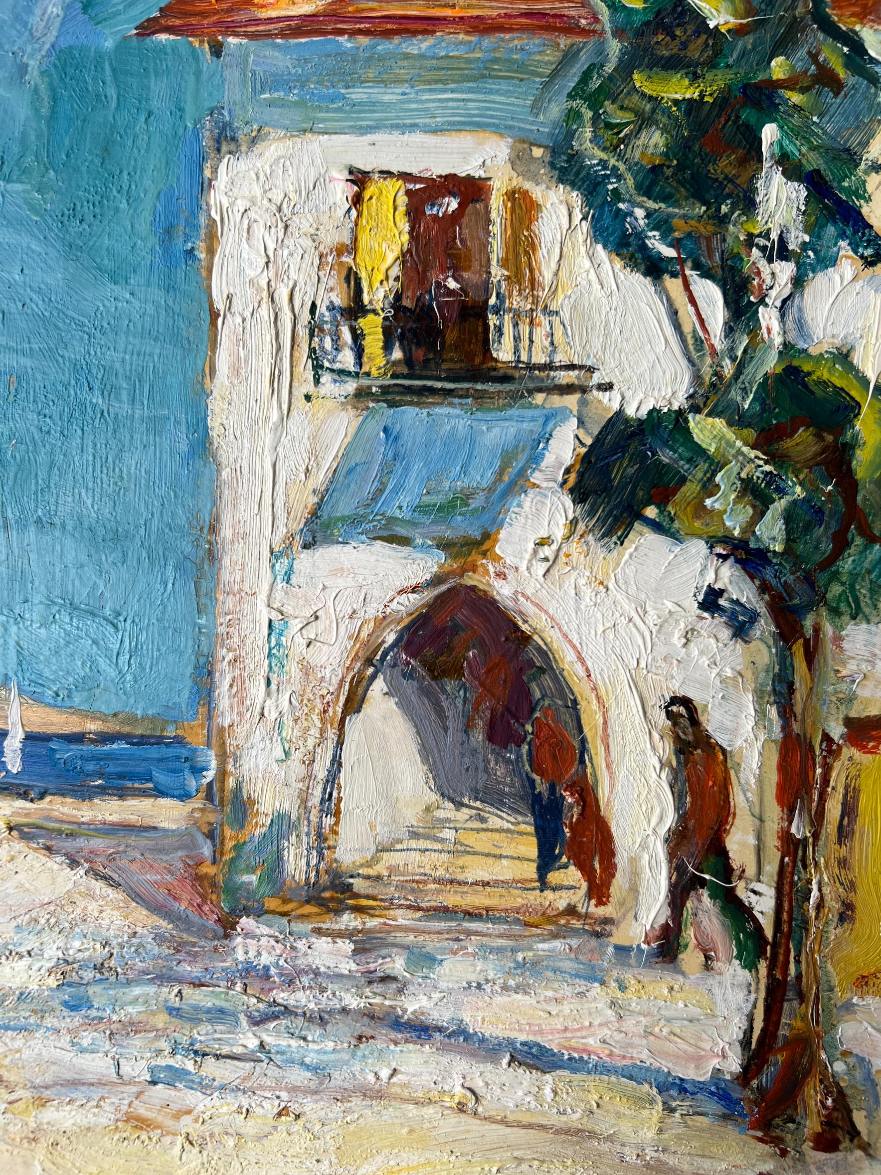 Villague Au Midi Oil Painting by Knut Norman
