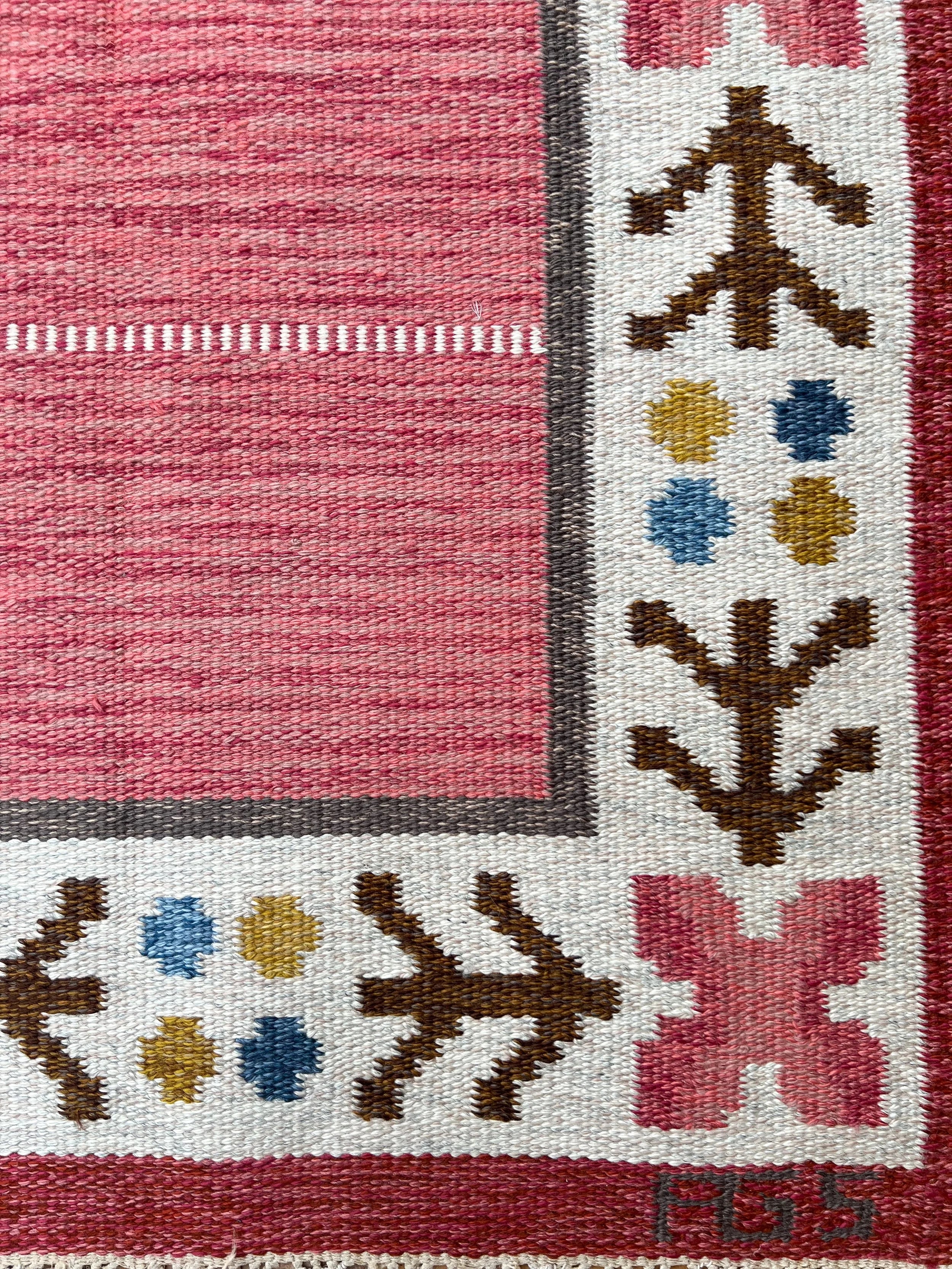 1950's Swedish flatweave by Anna-Greta Sjöqvist