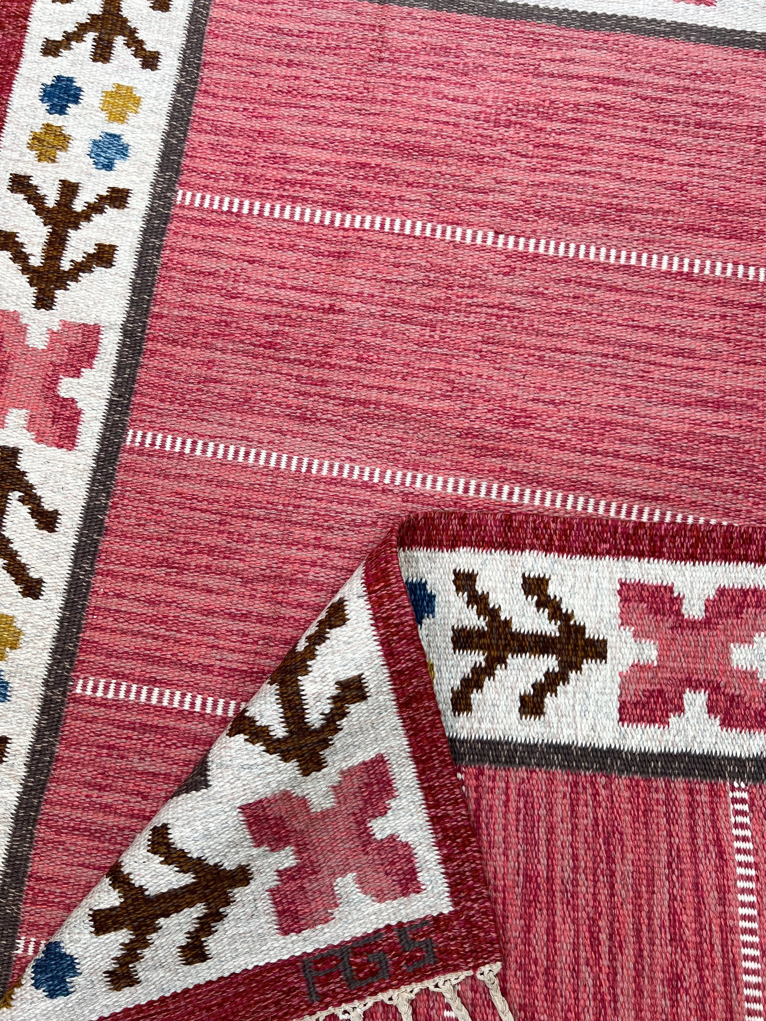 1950's Swedish flatweave by Anna-Greta Sjöqvist