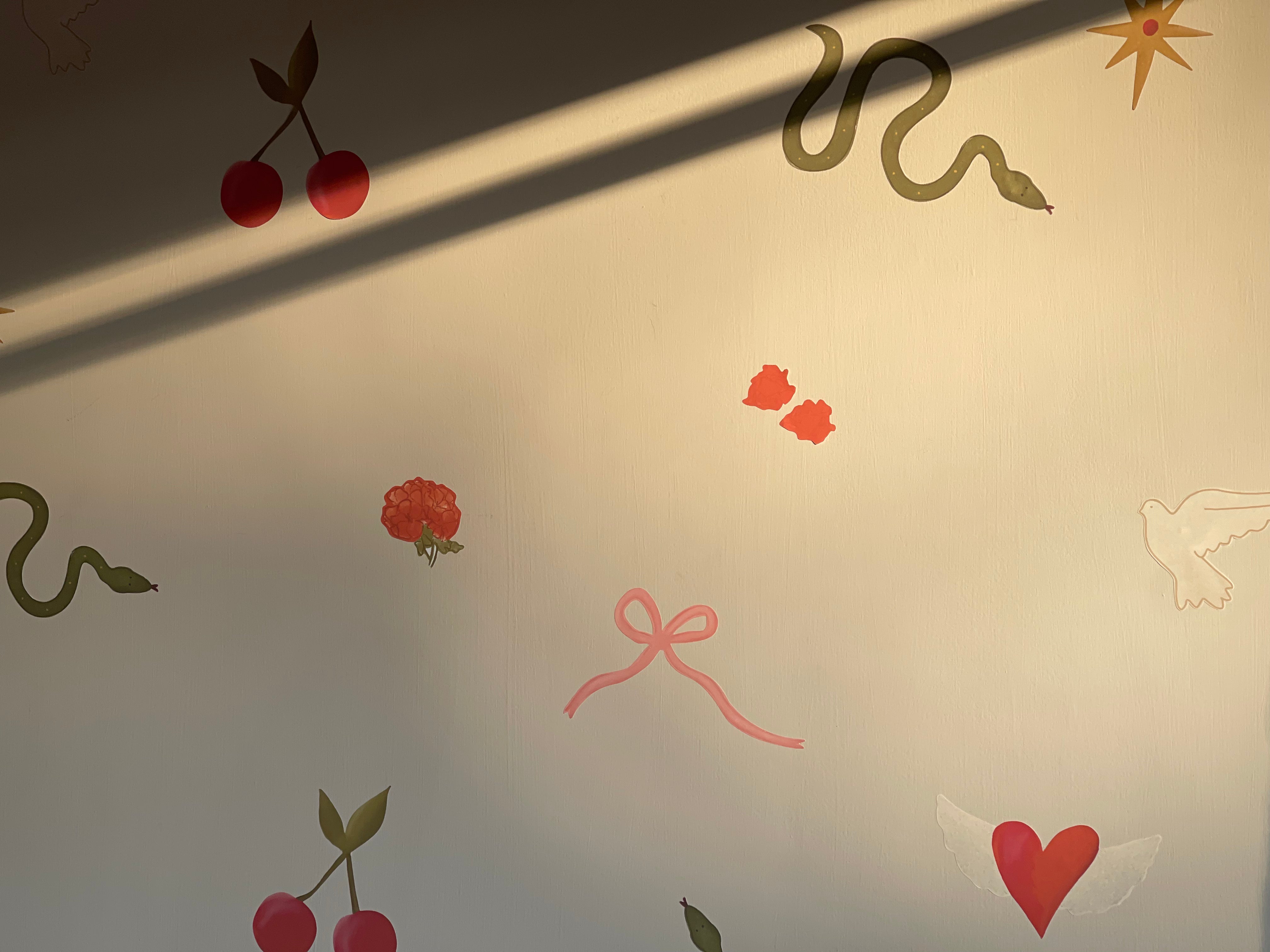 Fabric Wall Stickers - "Sweet like Cherries"