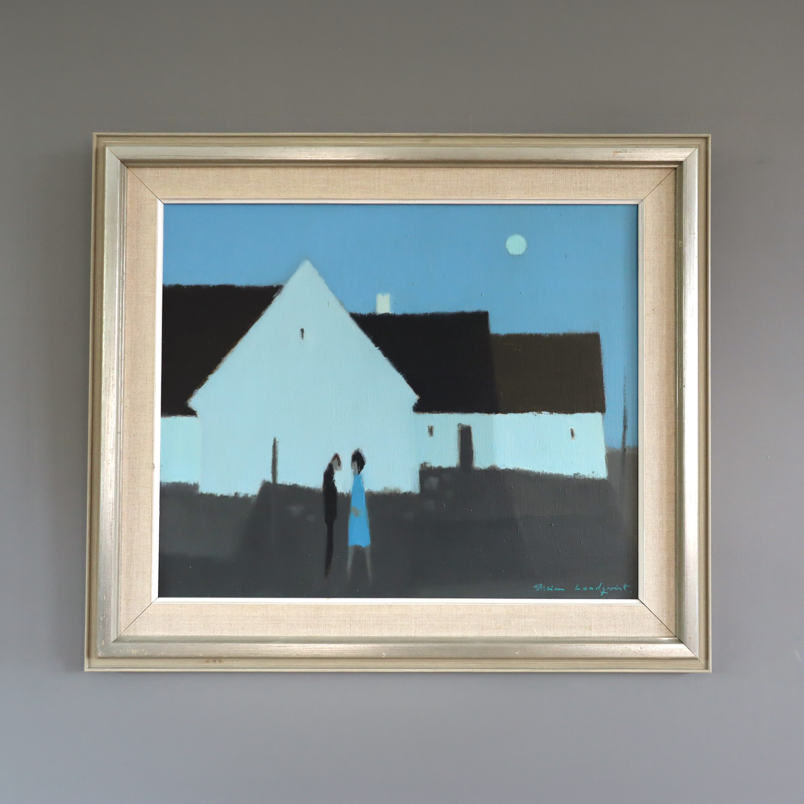 Moonlit Silhouettes Oil Painting