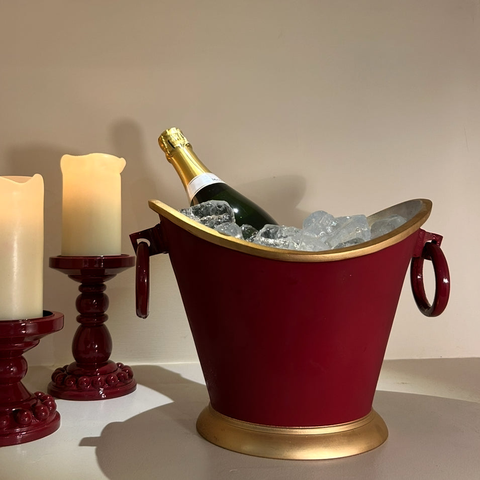 Red & Gold Wine Cooler
