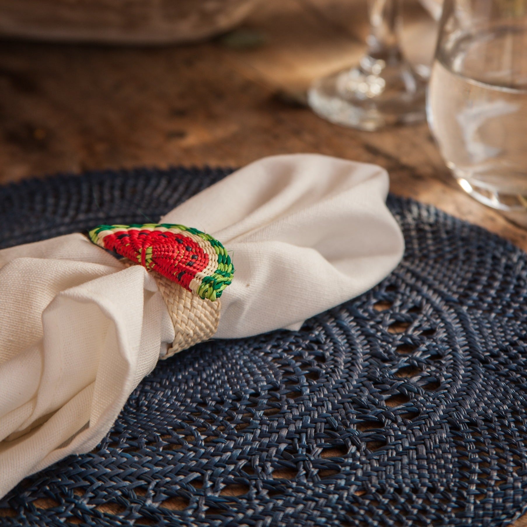 Palmito Watermelon Napkin Rings (Set of 4)