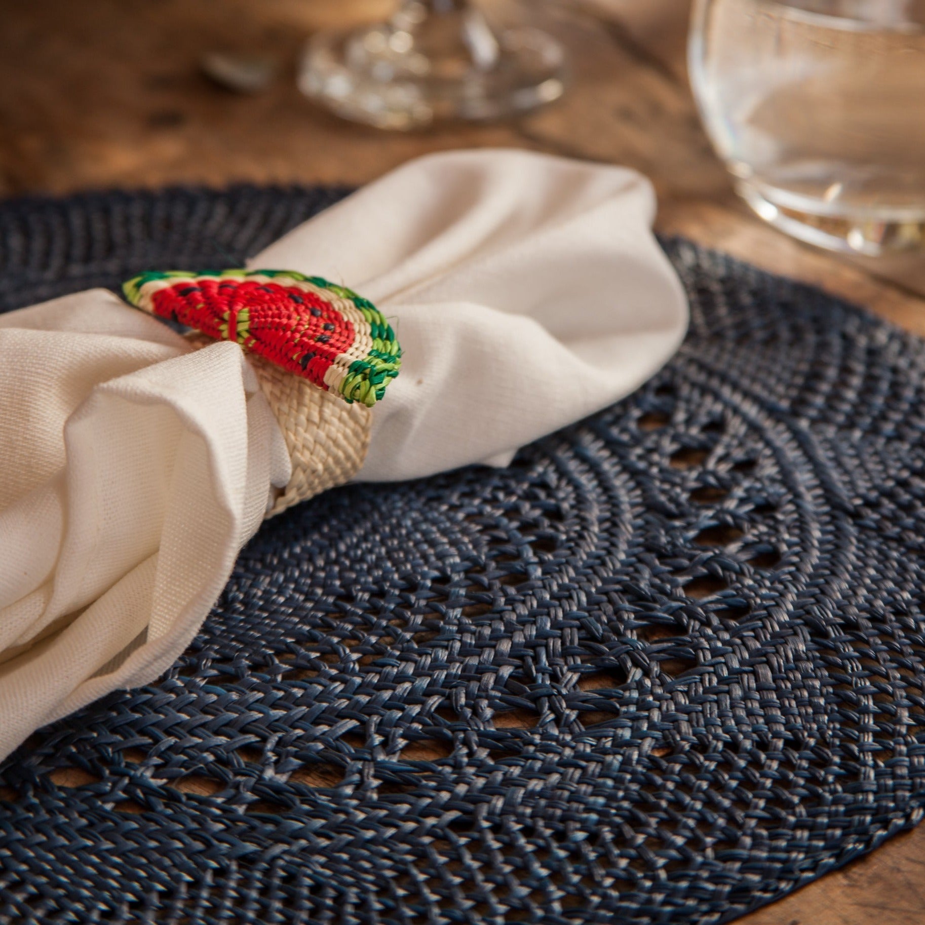 Classic Open Weave Placemats (Set of 2)