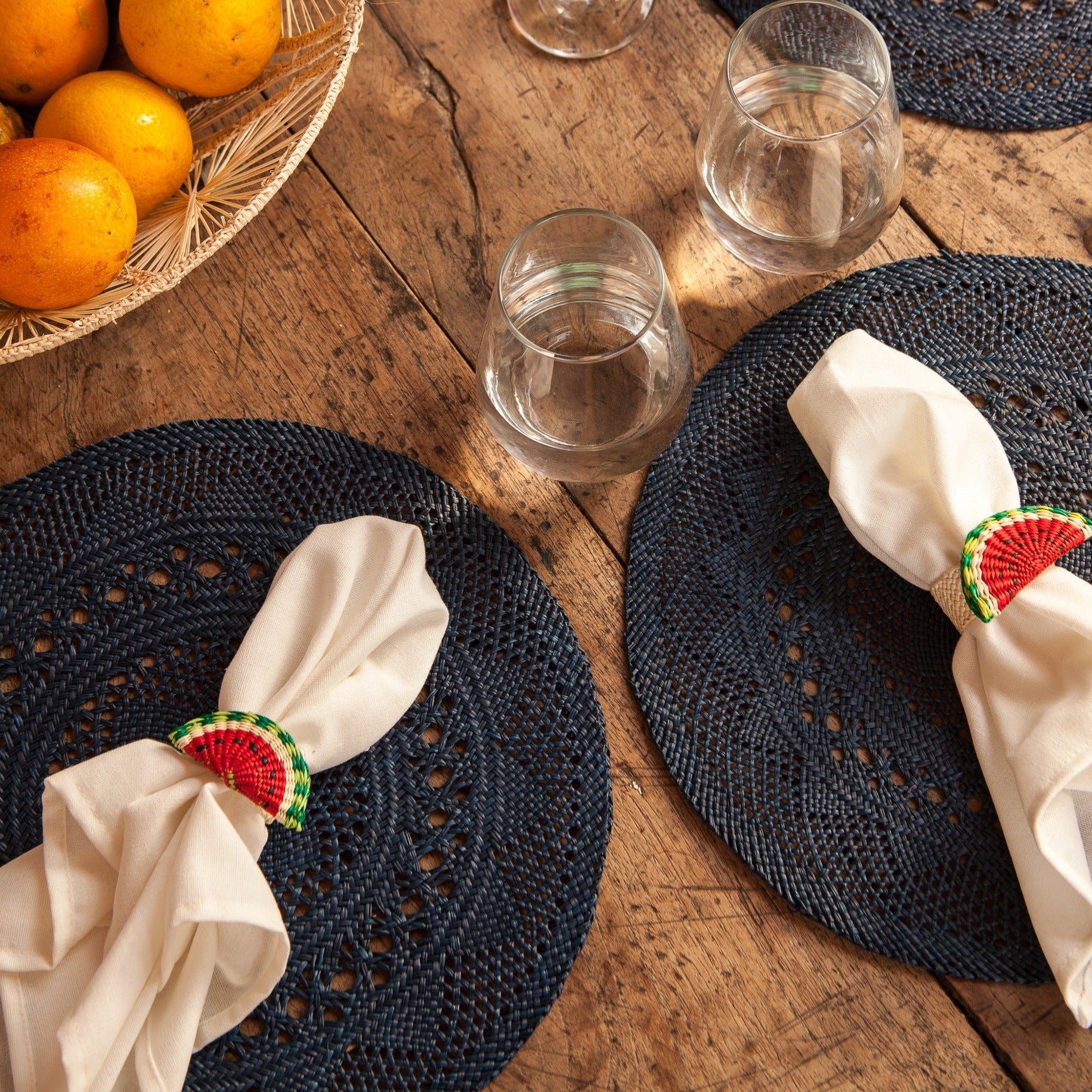 Palmito Watermelon Napkin Rings (Set of 4)