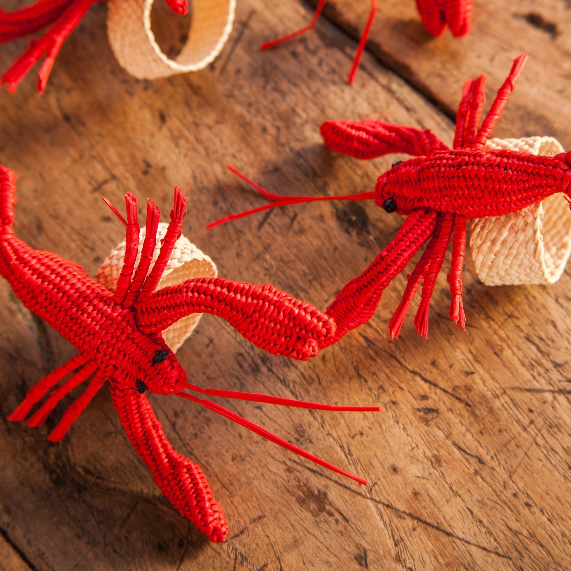 Palmito Lobster Napkin Rings (Set of 4)