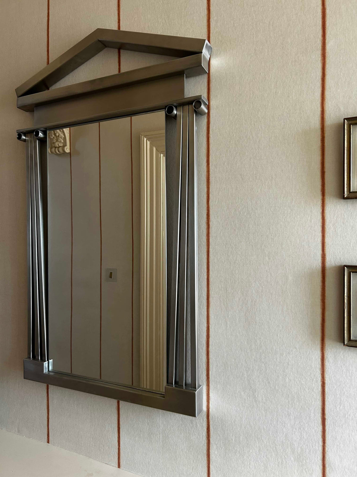 Scarpa Mirror, Brushed Chrome