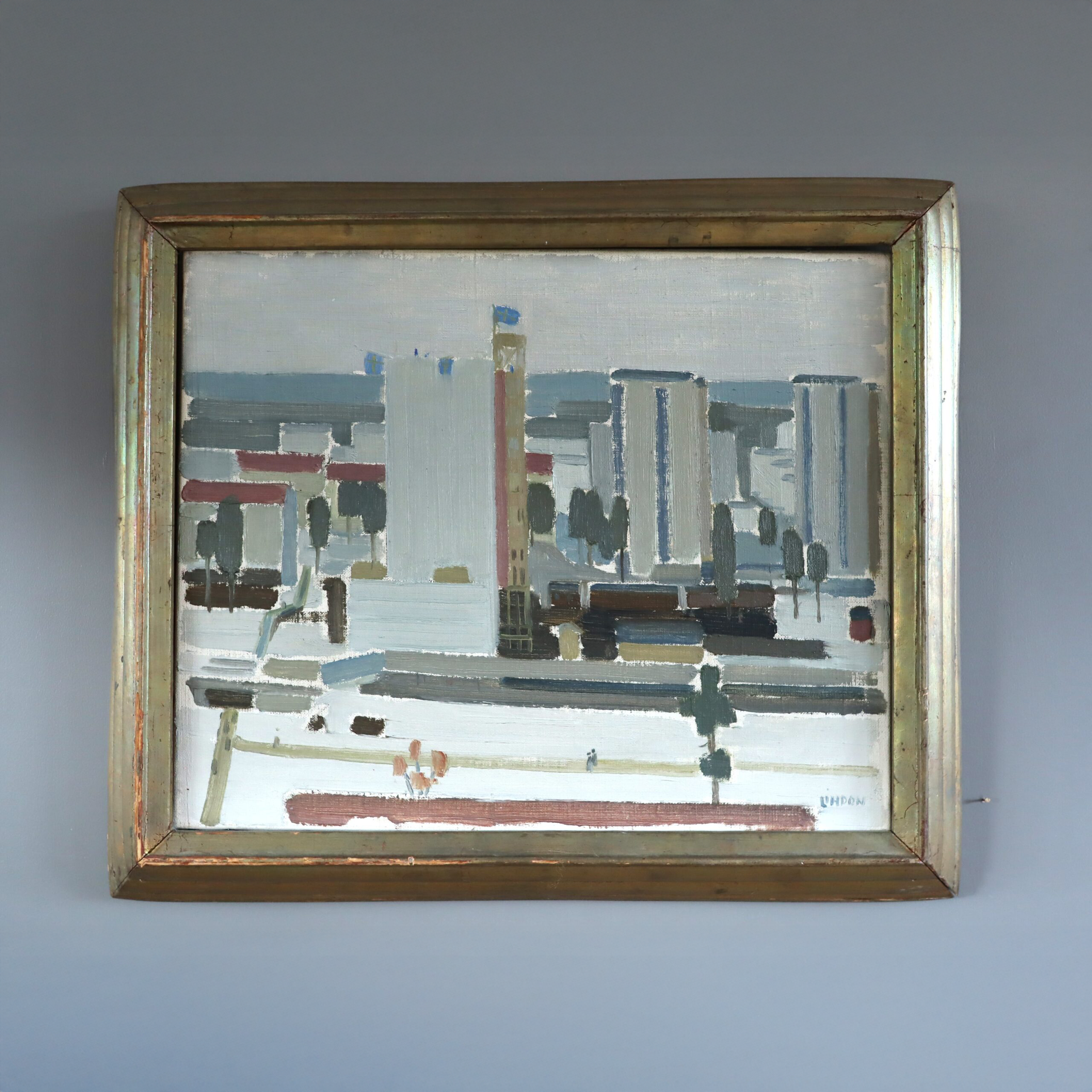 City Blocks Oil Painting