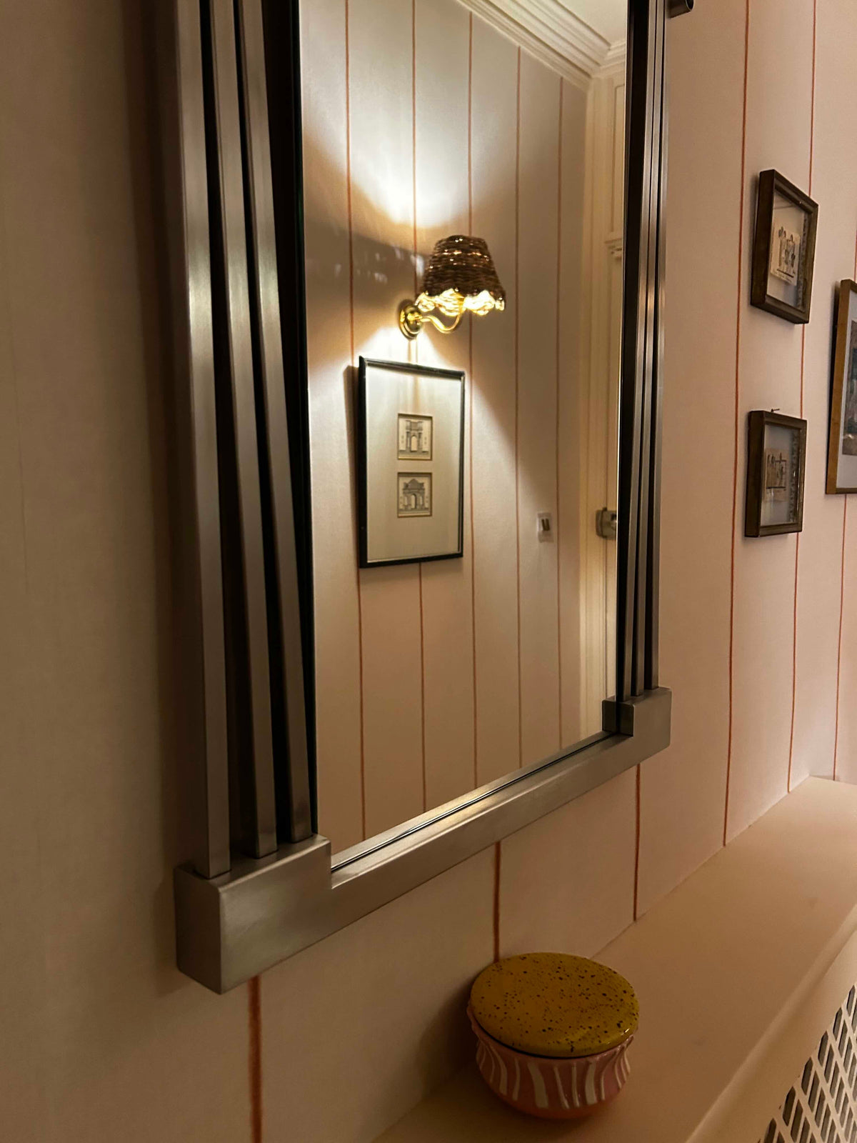 Scarpa Mirror, Brushed Chrome