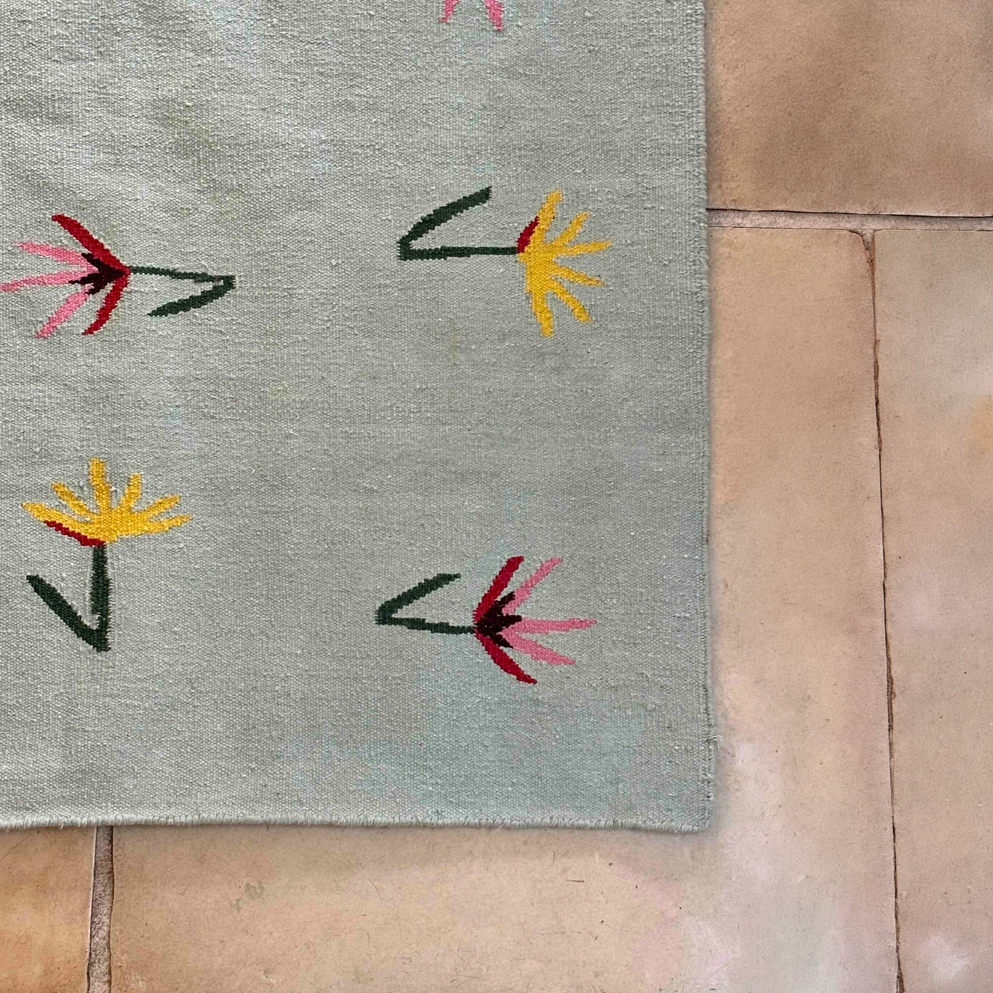 The Wildflowers Rug in Blue