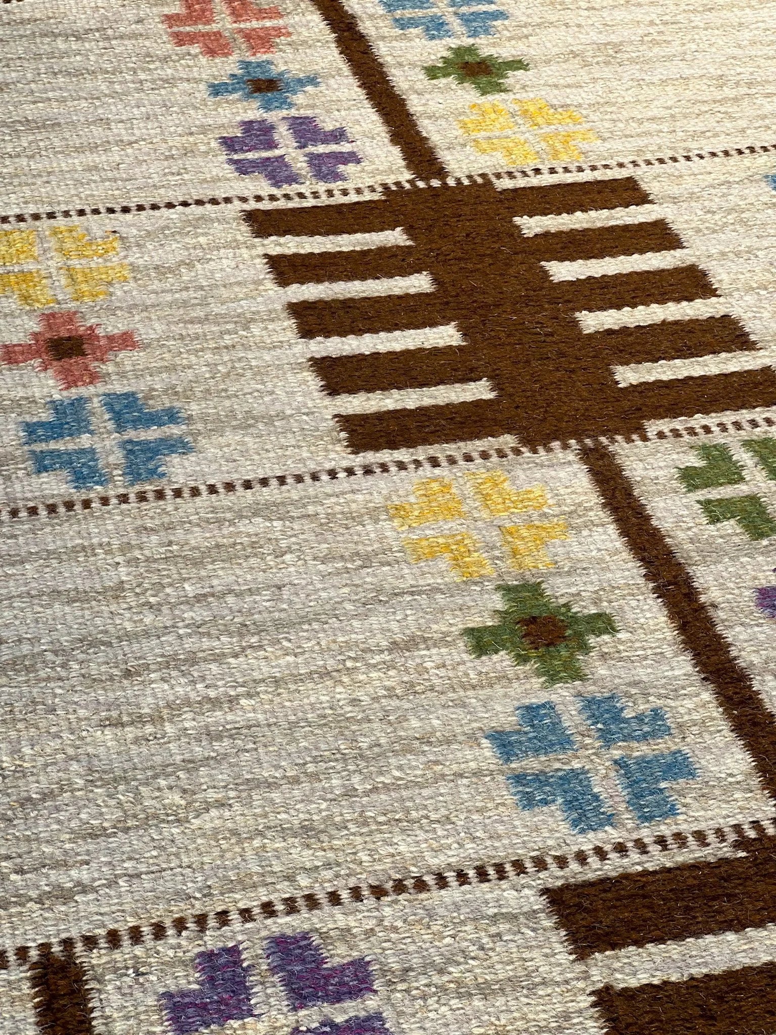 1960's Swedish flatweave by Alice Wallebäck