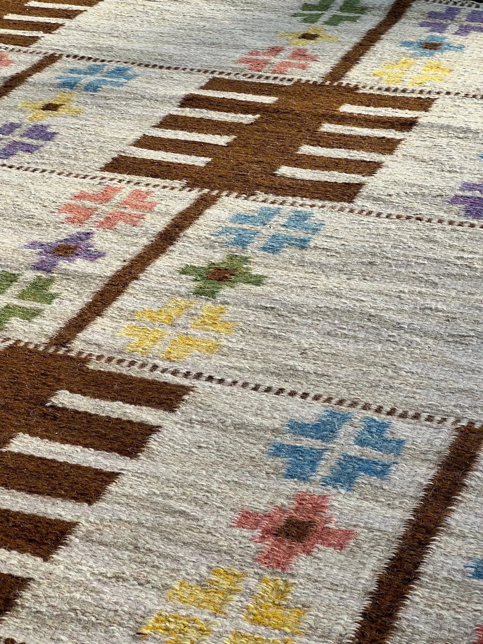 1960's Swedish flatweave by Alice Wallebäck