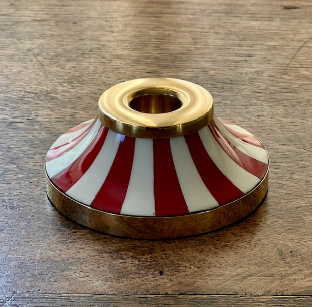 Circus Candleholder | Red | Striped