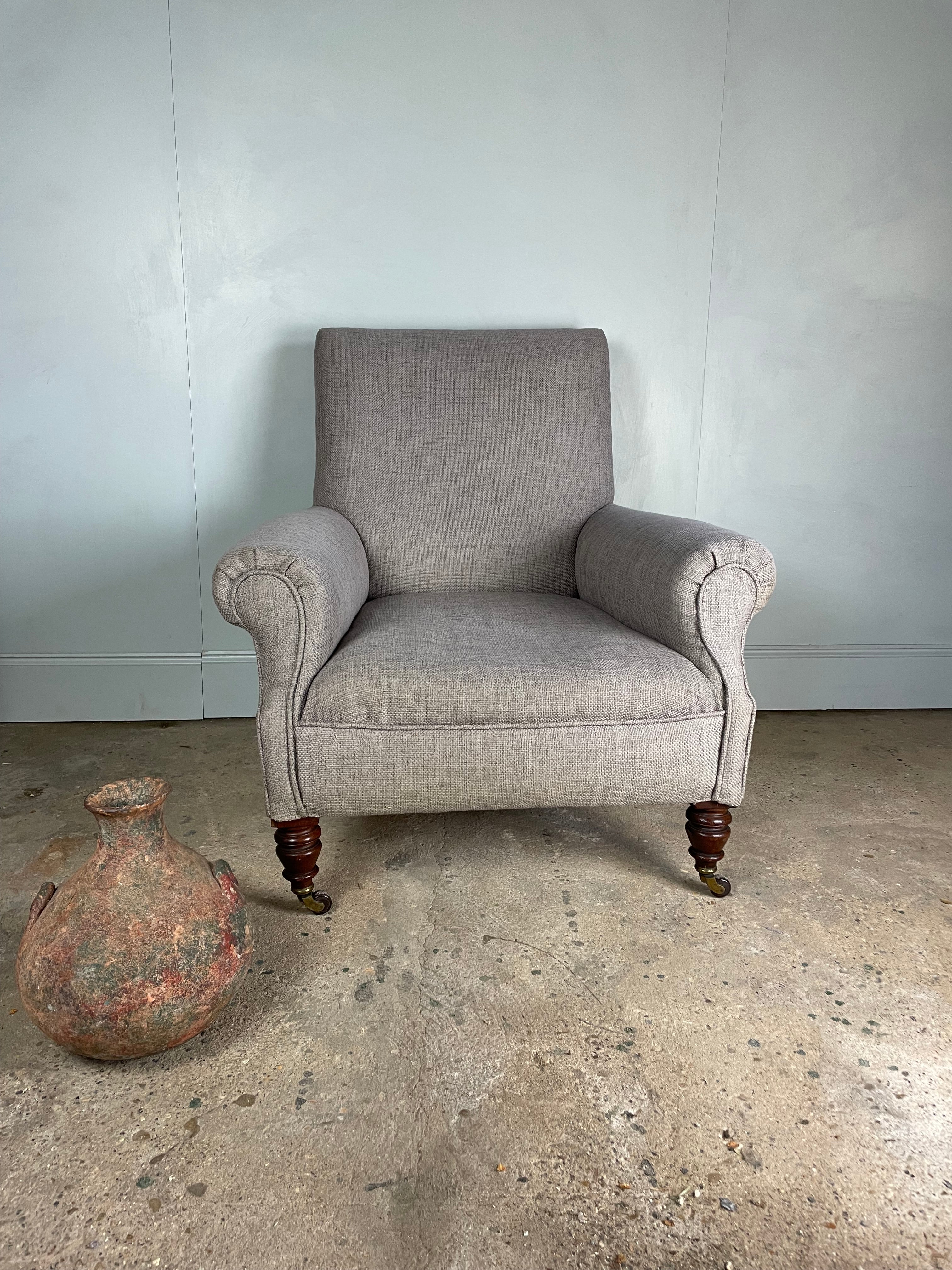 Large Victorian Armchair by Jas Shoolbred