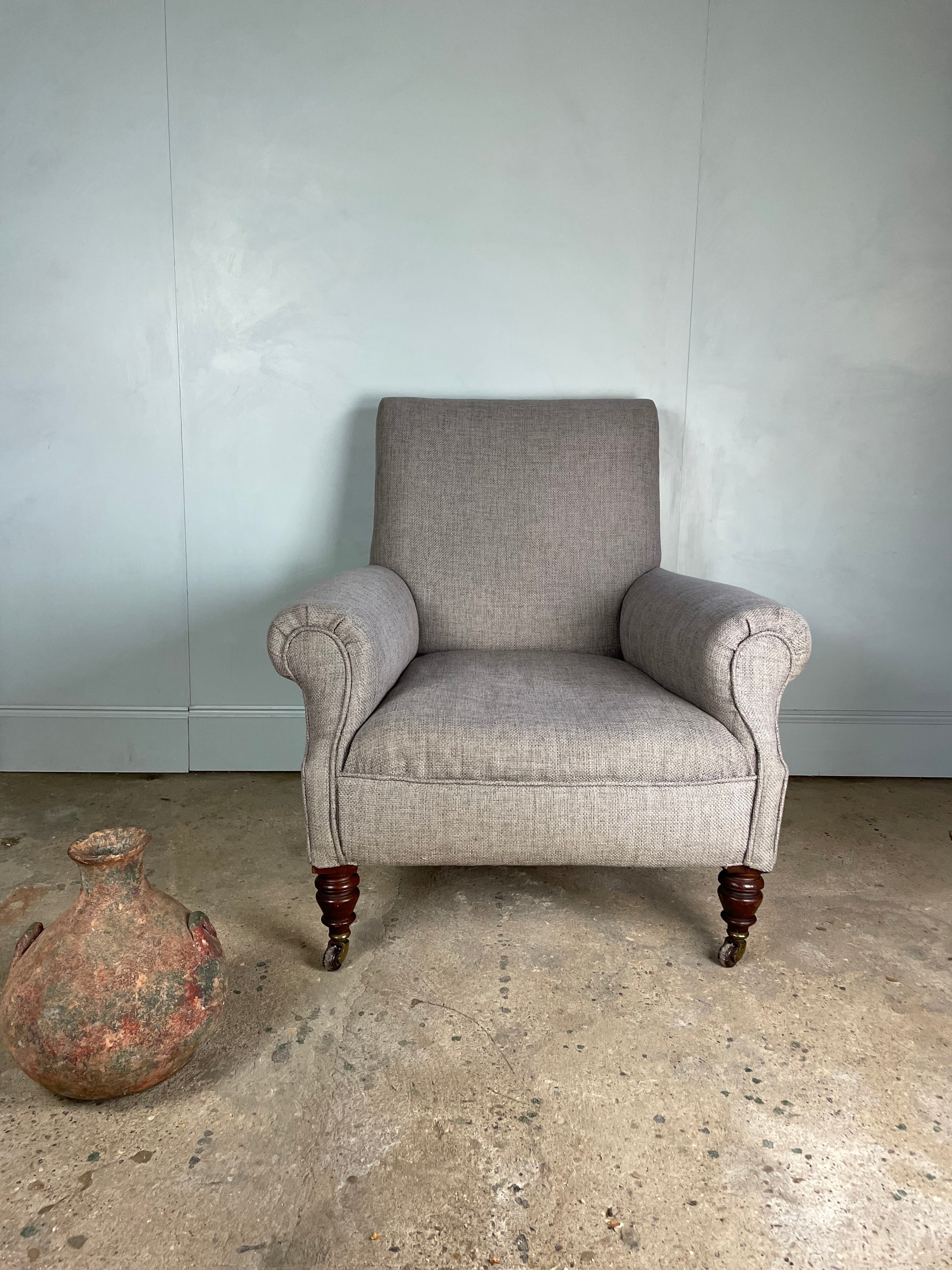 Large Victorian Armchair by Jas Shoolbred