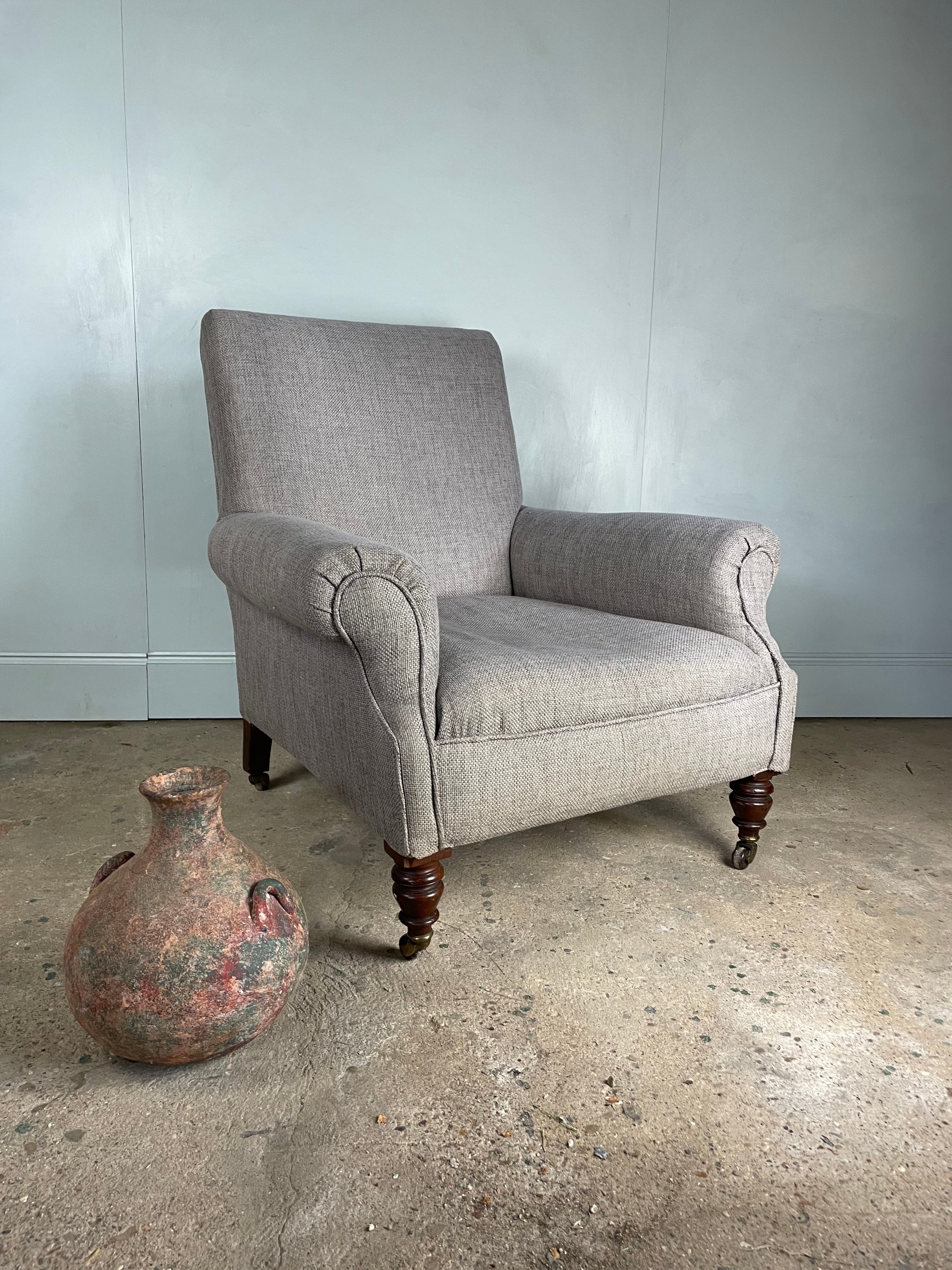 Large Victorian Armchair by Jas Shoolbred