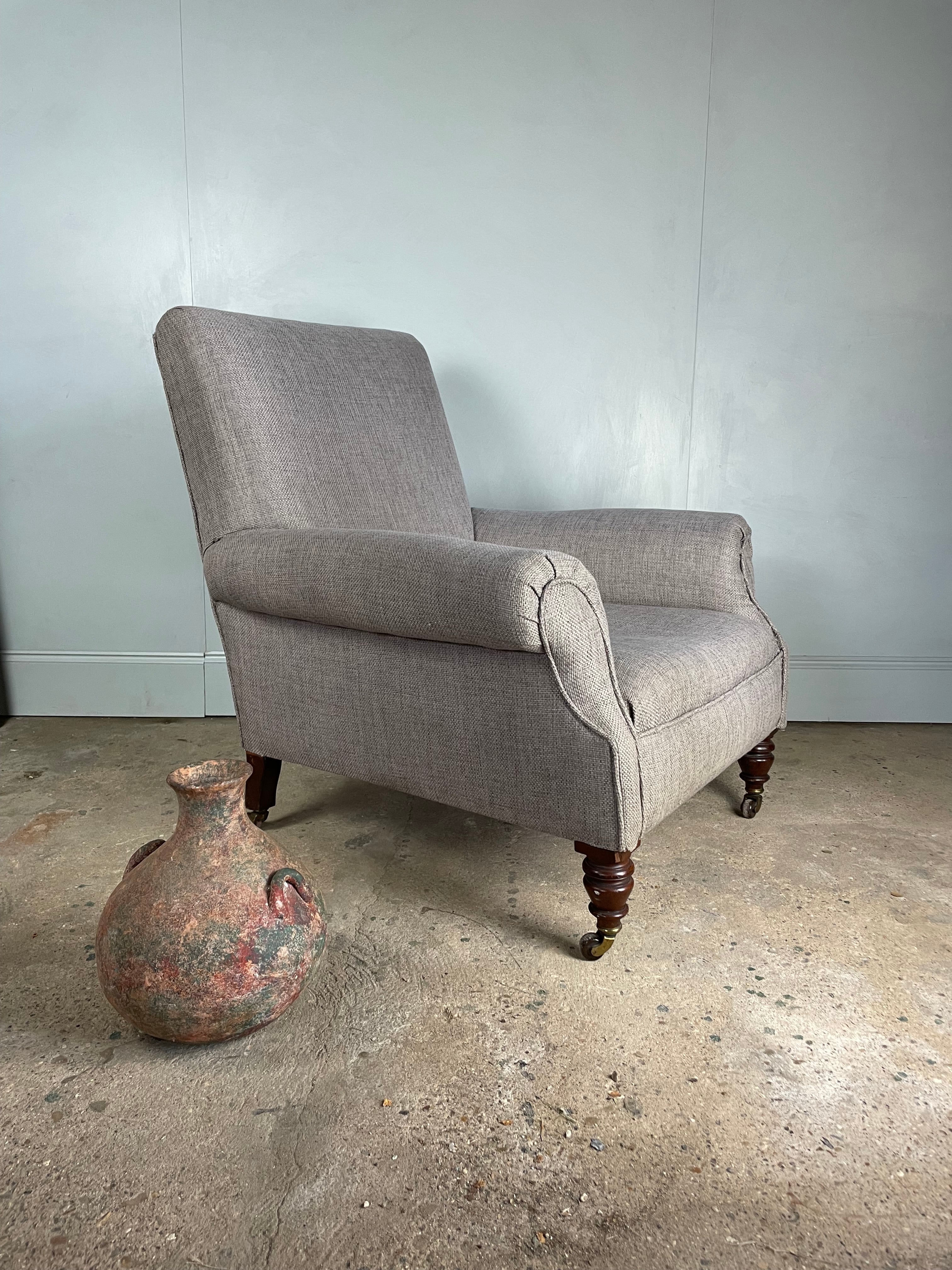 Large Victorian Armchair by Jas Shoolbred