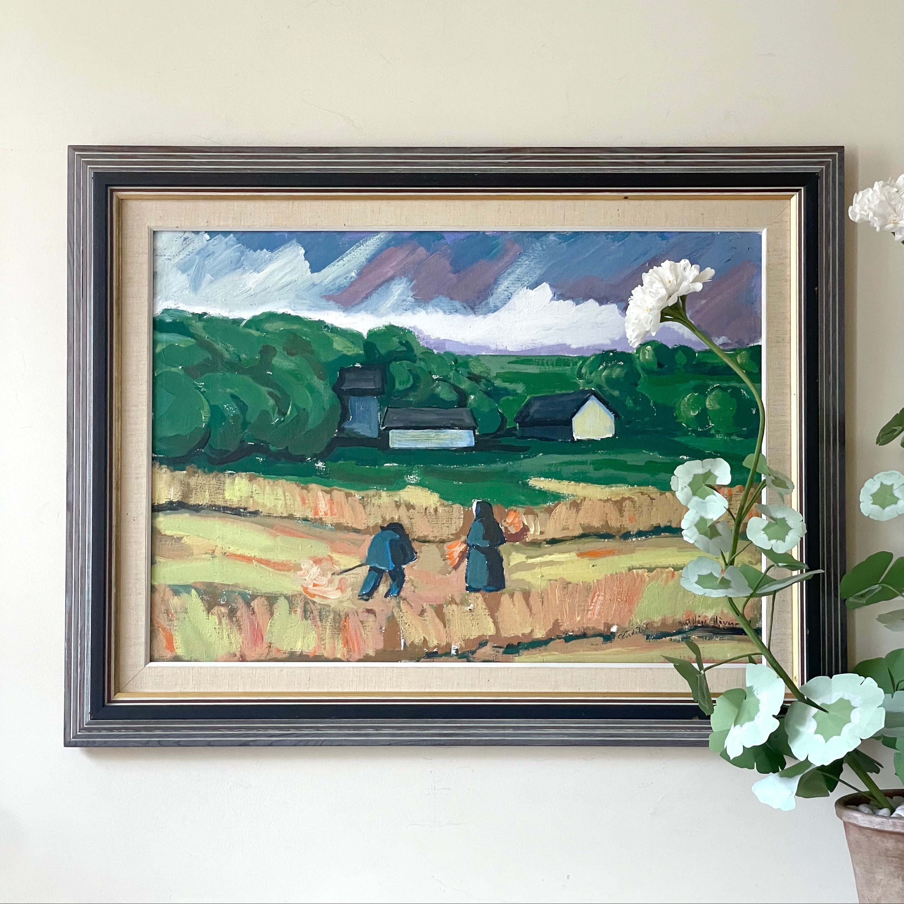 Wheat Harvest Oil Painting